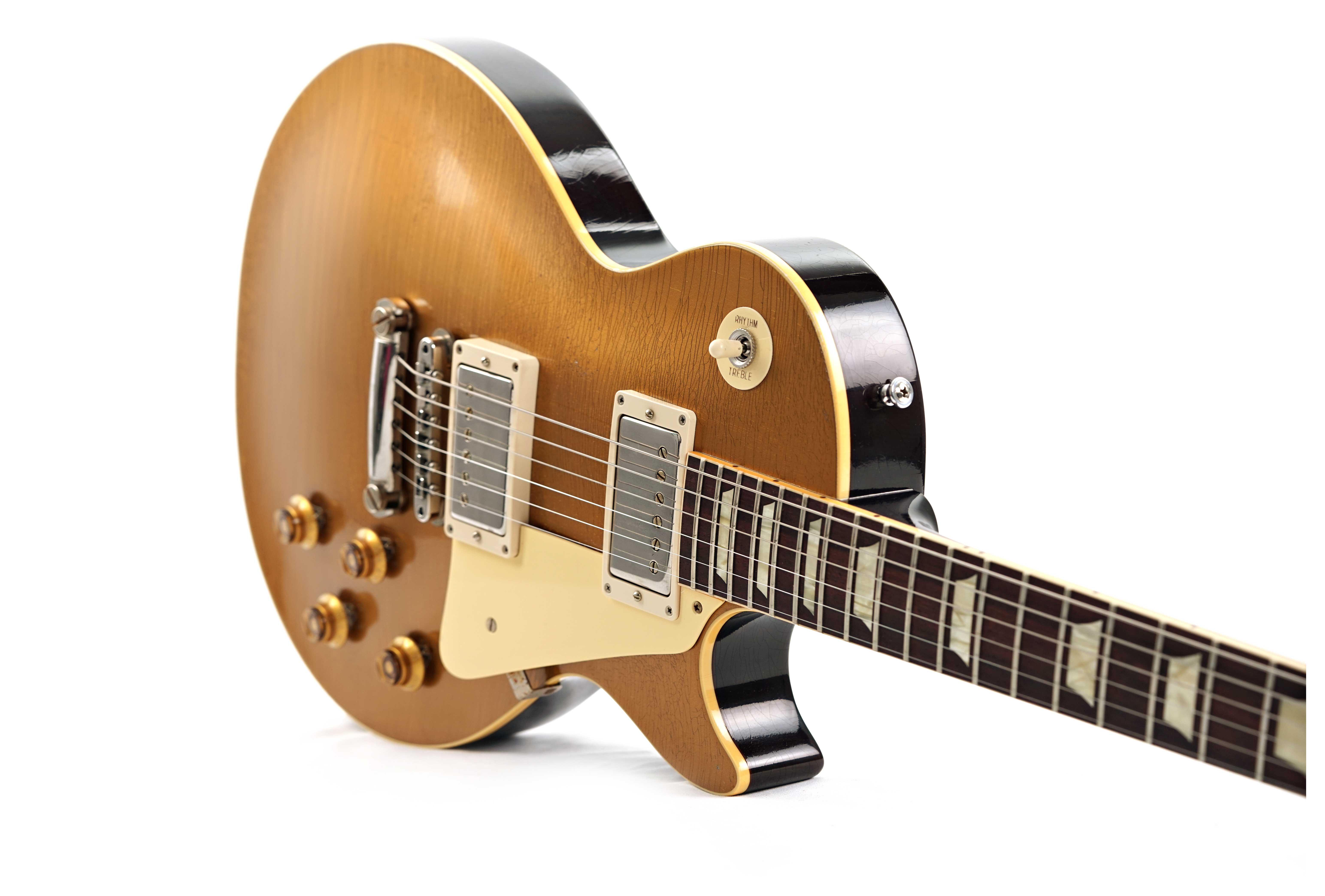 GUITARGUITAR Gibson Custom Shop Murphy Lab 1957 Les Paul Reissue Light Aged Goldtop Darkback #74301
