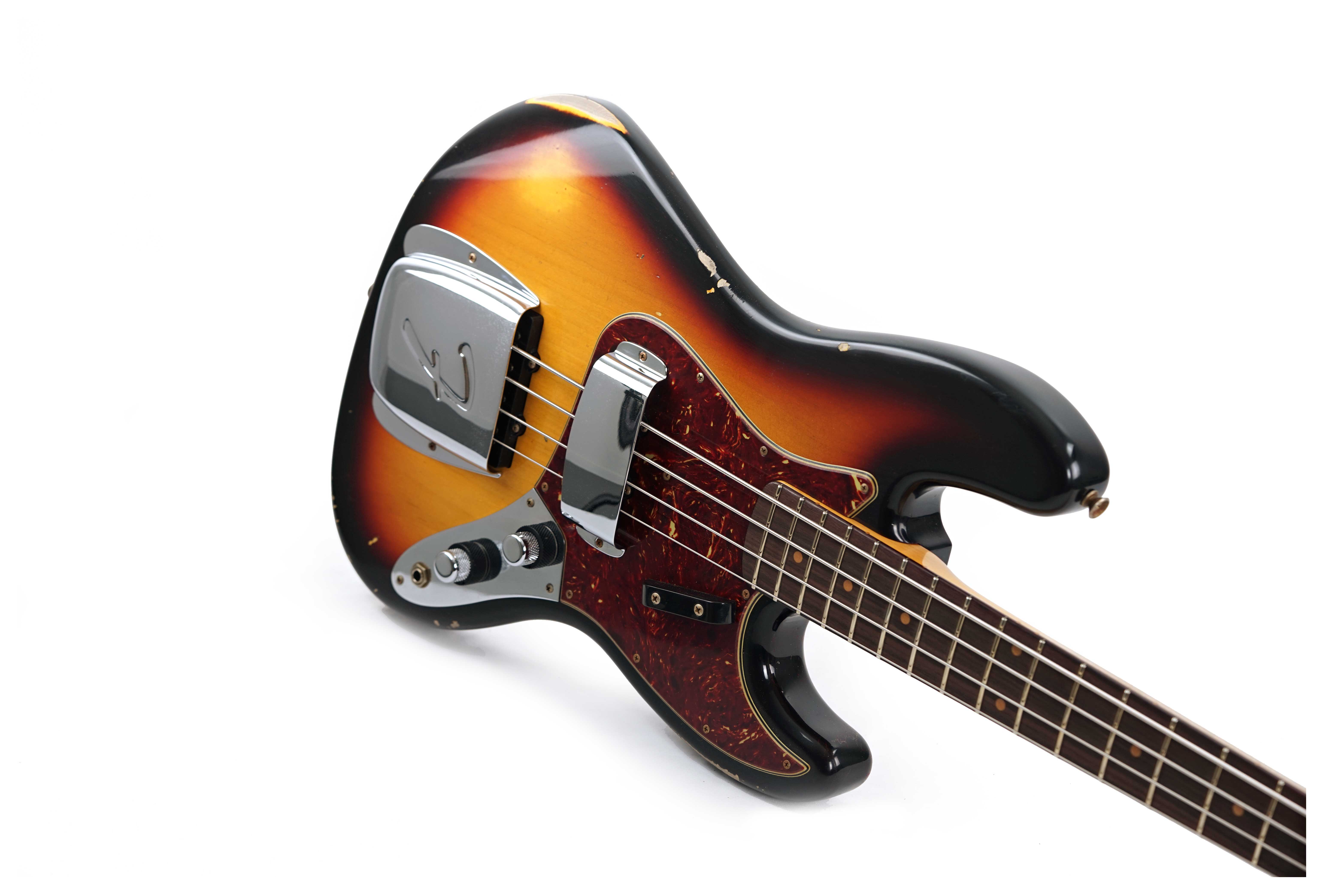 GUITARGUITAR Fender Custom Shop 62 Jazz Bass Relic 3-Color Sunburst #CZ572525