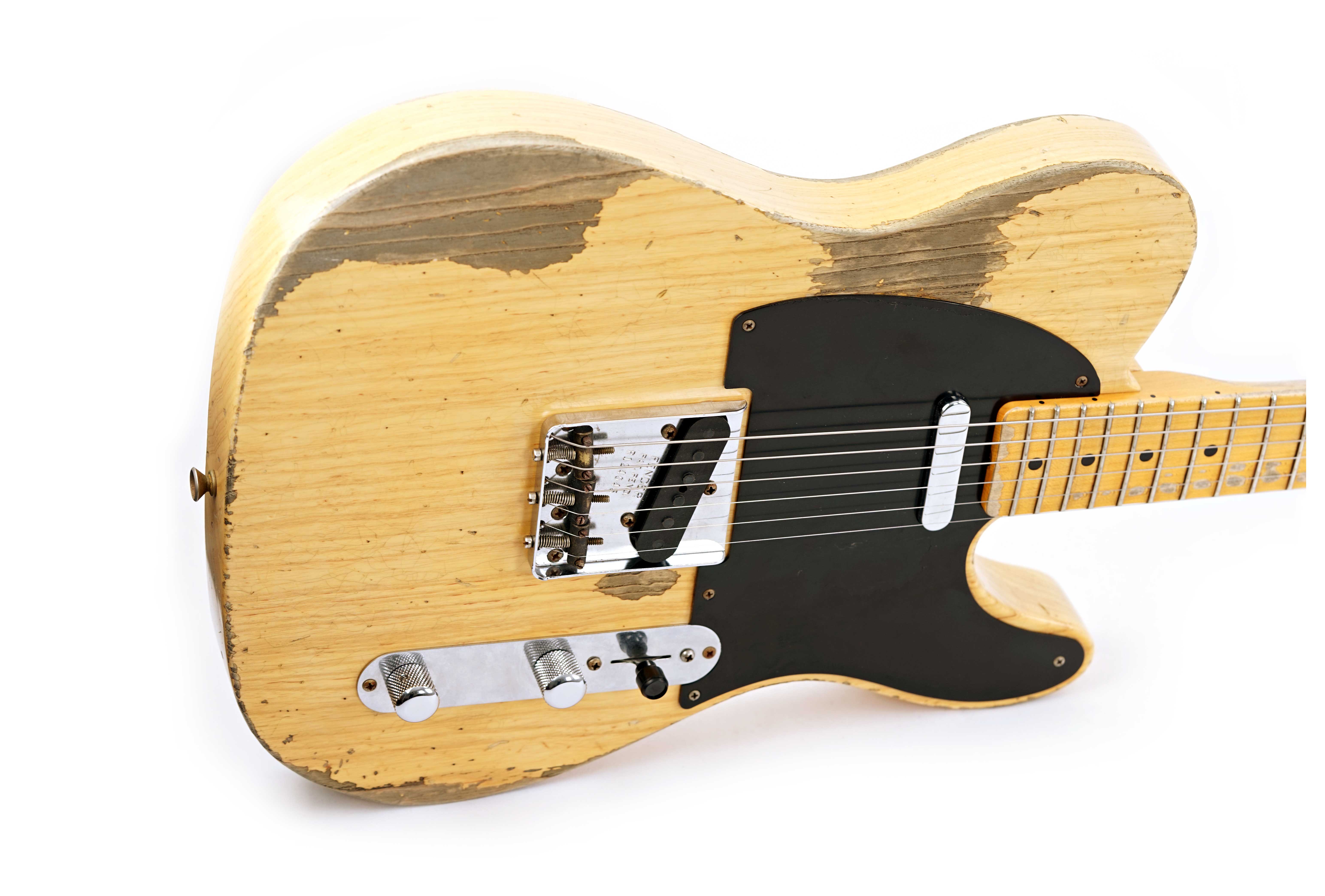 GUITARGUITAR Fender Custom Shop 52 Telecaster Heavy Relic Aged Natural Maple Fingerboard Master Built by Ron Thorn #R124045