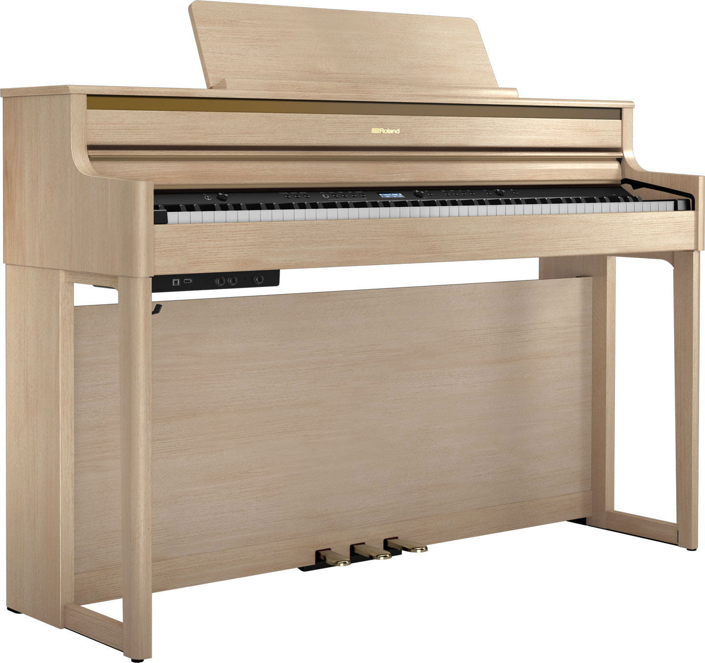GUITARGUITAR Roland HP704 Digital Piano Light Oak
