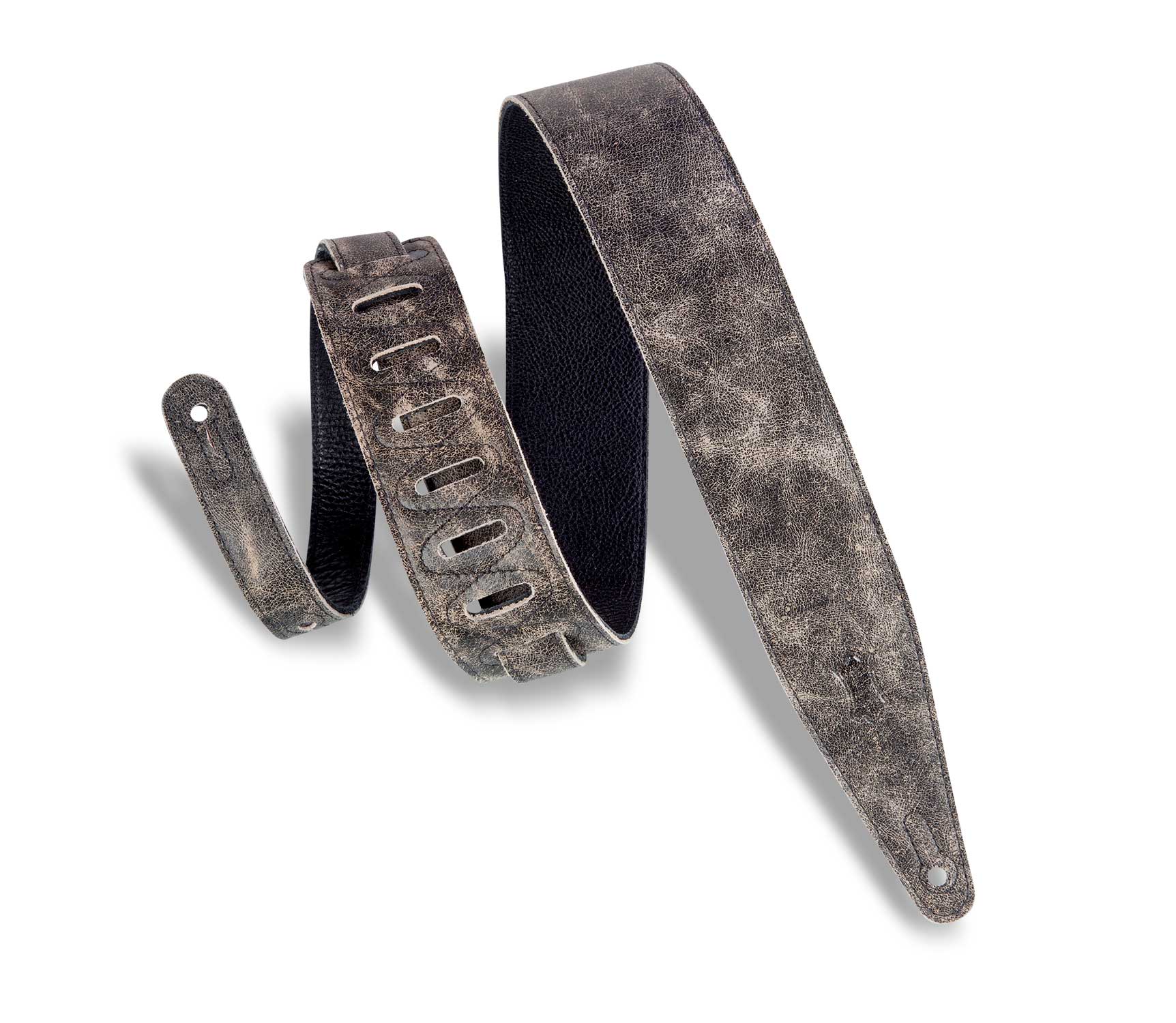 GUITARGUITAR Levy's Distressed Guitar Strap Black