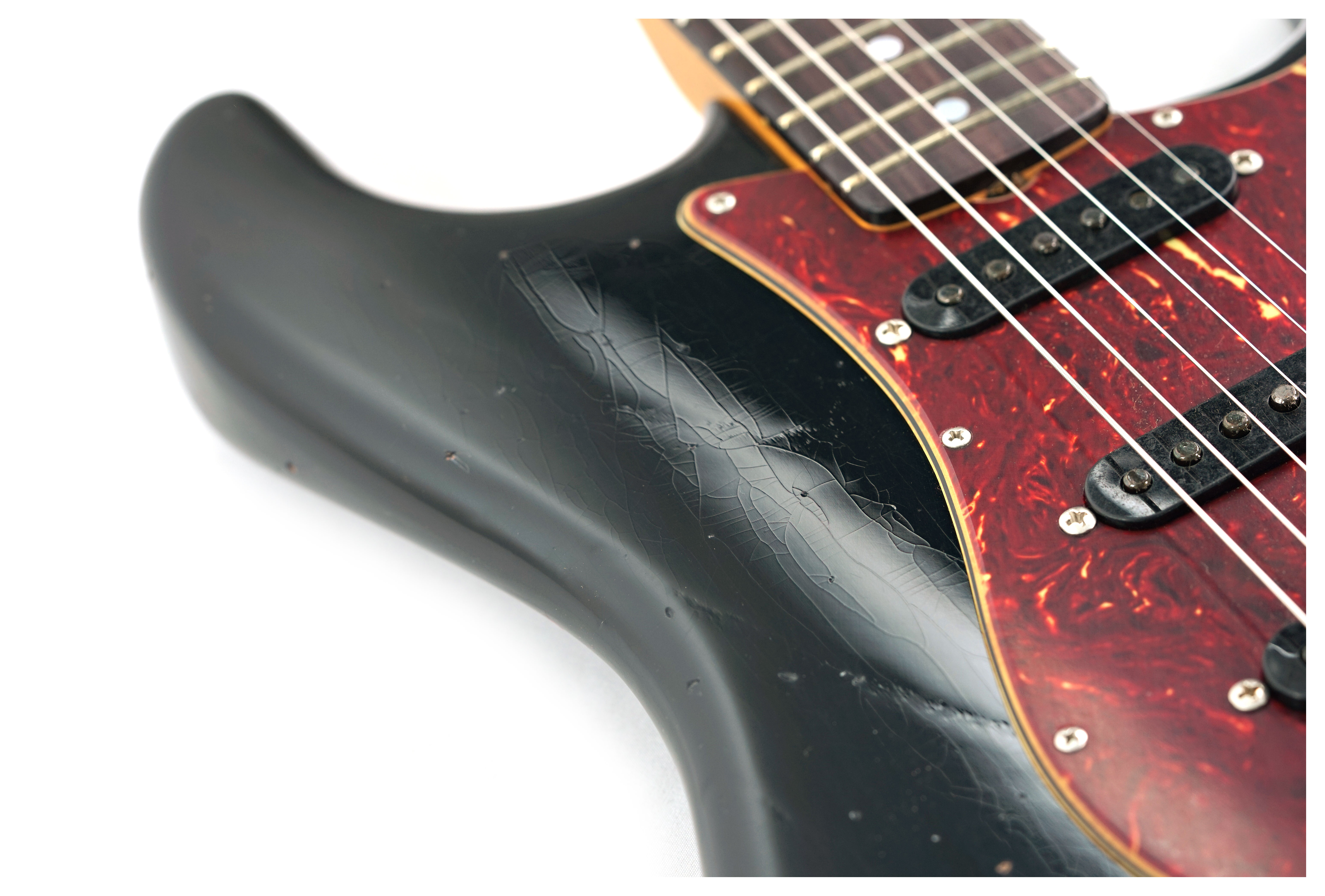 GUITARGUITAR Fender Custom Shop Limited Edition Roasted Stratocaster Journeyman Relic with Closet Classic Hardware Black #XN18611
