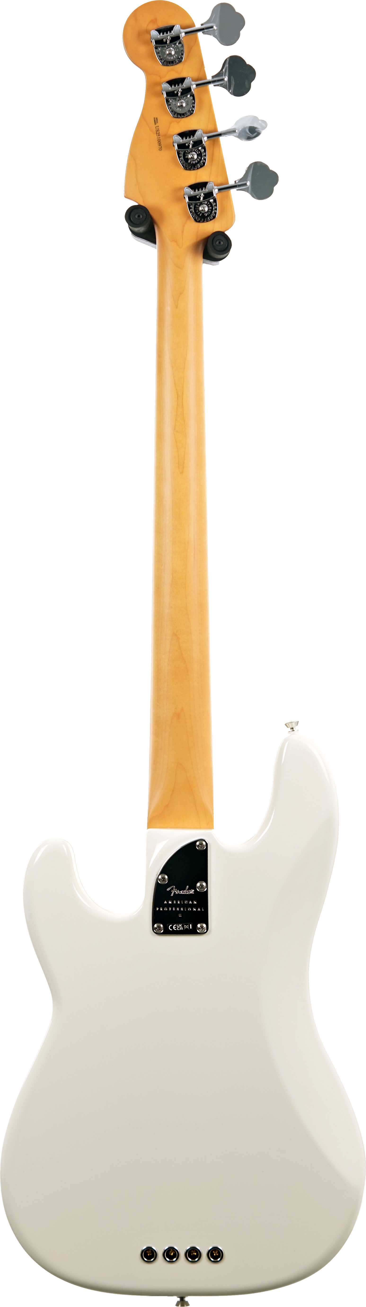 GUITARGUITAR Fender American Professional II Precision Bass Olympic White Maple Fingerboard #US25100970