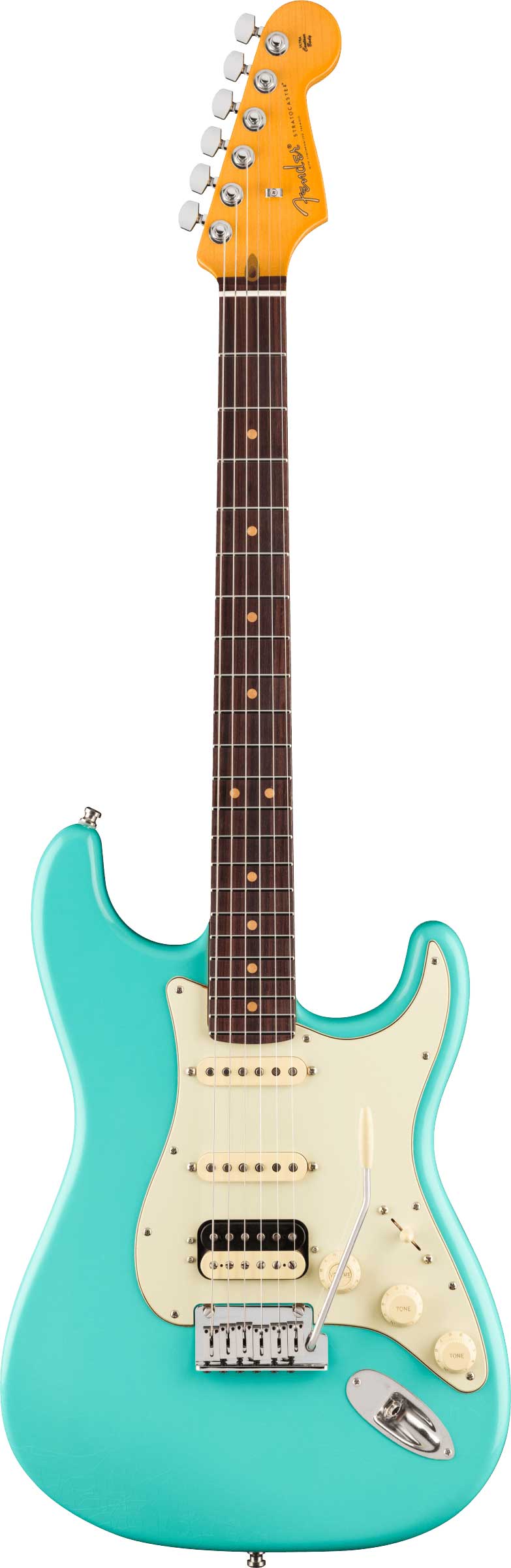 GUITARGUITAR Fender American Ultra Luxe Vintage 60s Stratocaster HSS Sea Foam Green