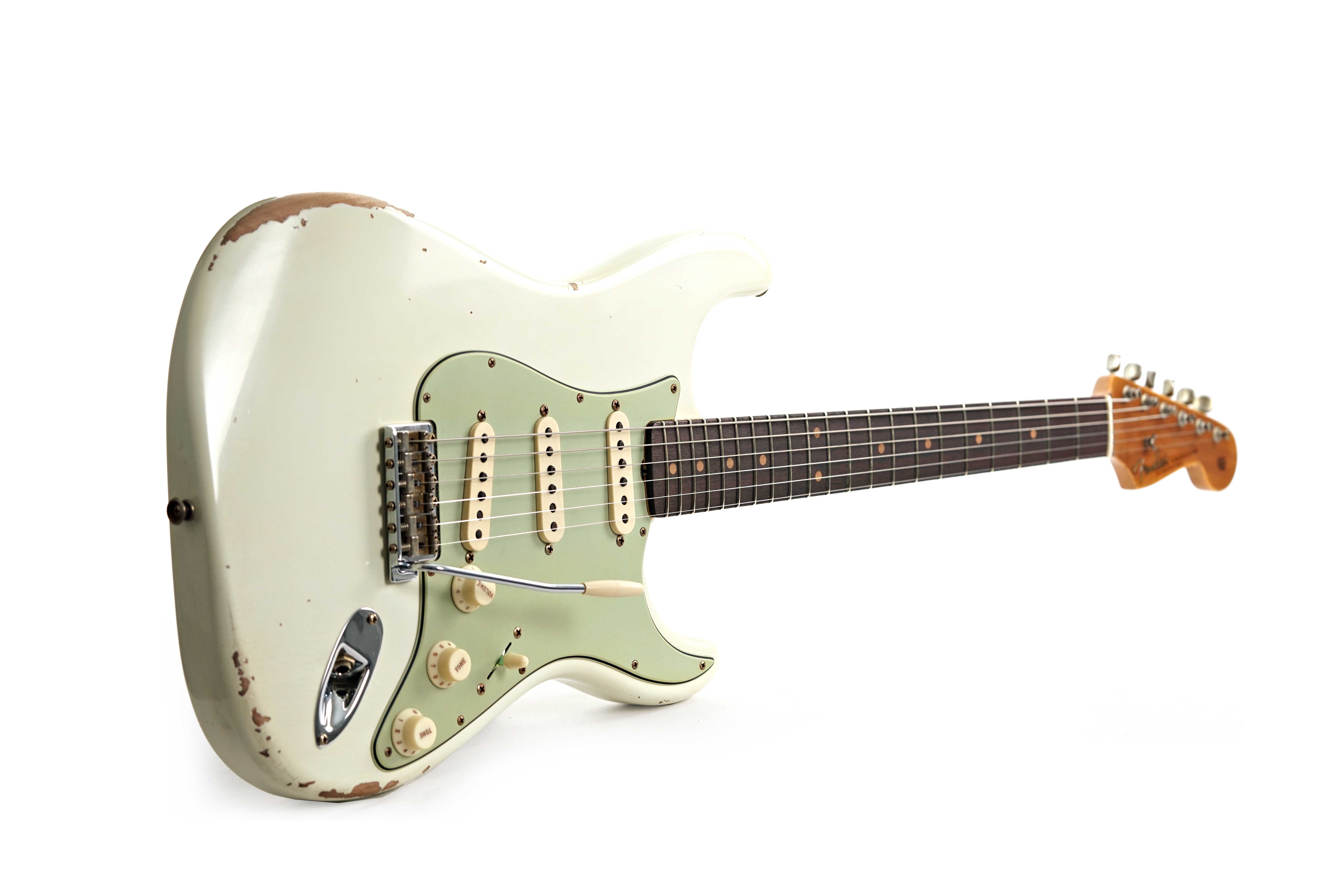 GUITARGUITAR Fender Custom Shop 1962 Stratocaster Relic Aged Olympic White #CZ586958
