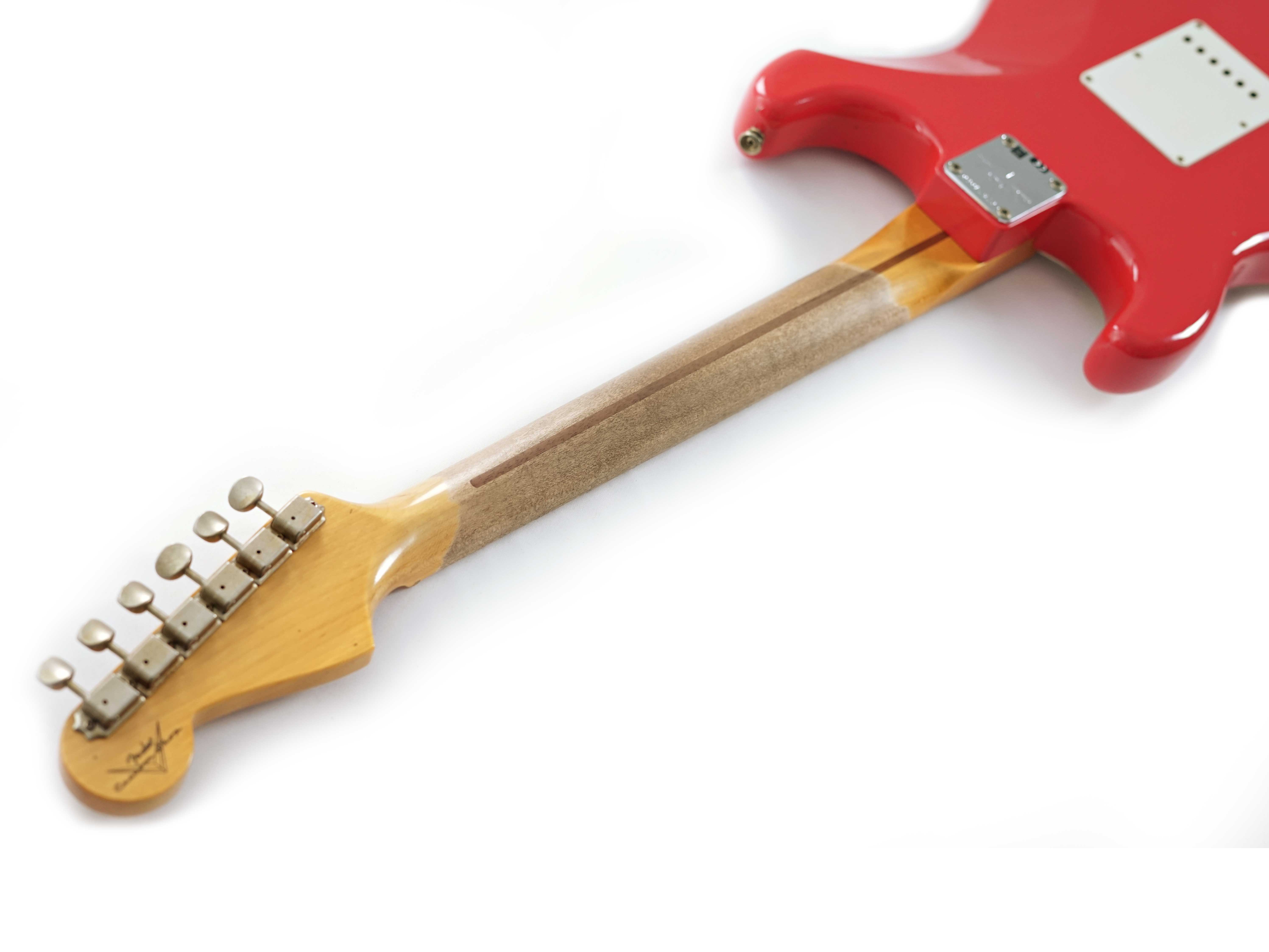 GUITARGUITAR Fender Custom Shop 1956 Stratocaster Journeyman Relic Fiesta Red guitarguitar Spec #CZ574060