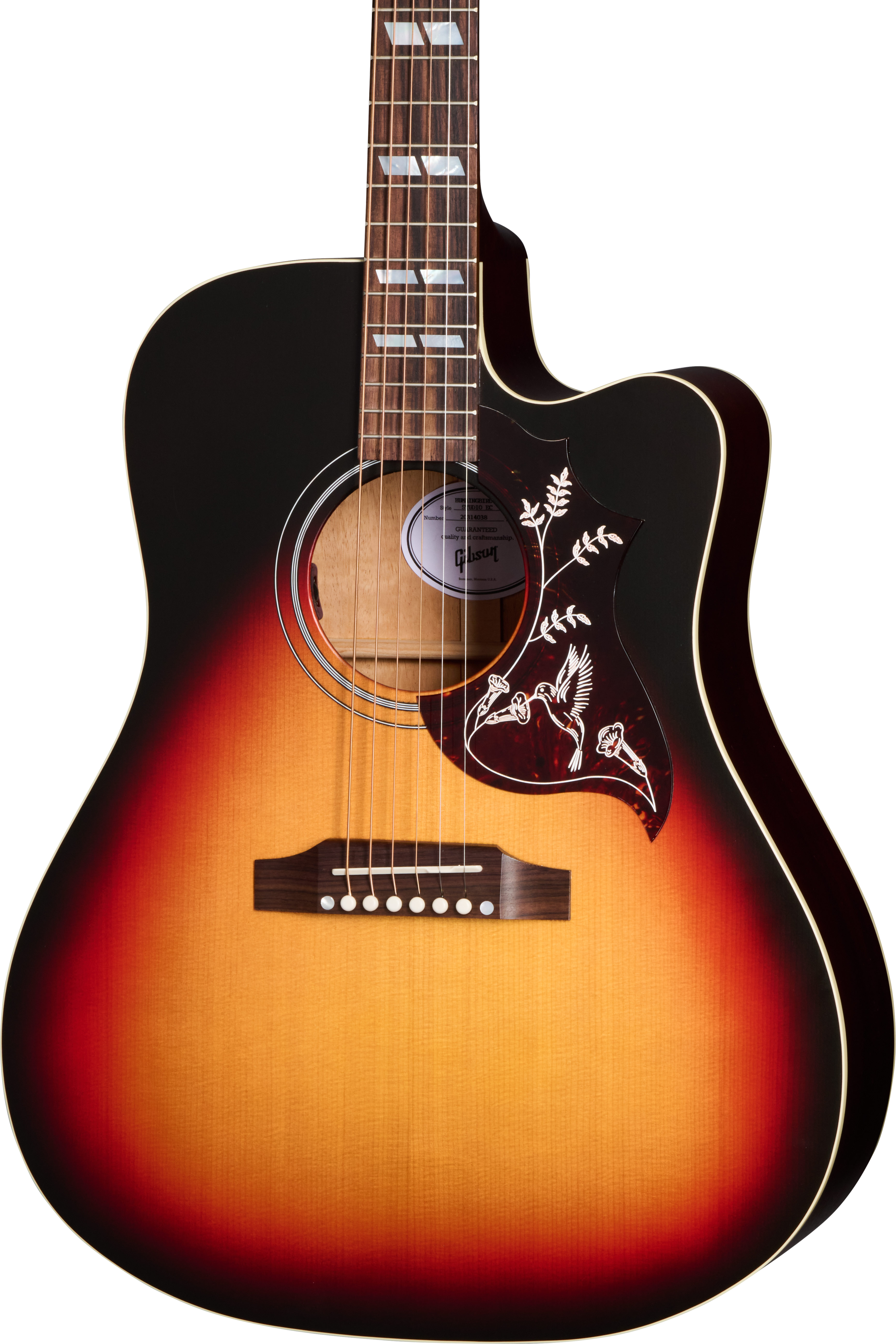GUITARGUITAR Gibson Hummingbird Studio EC Tri-Burst Satin