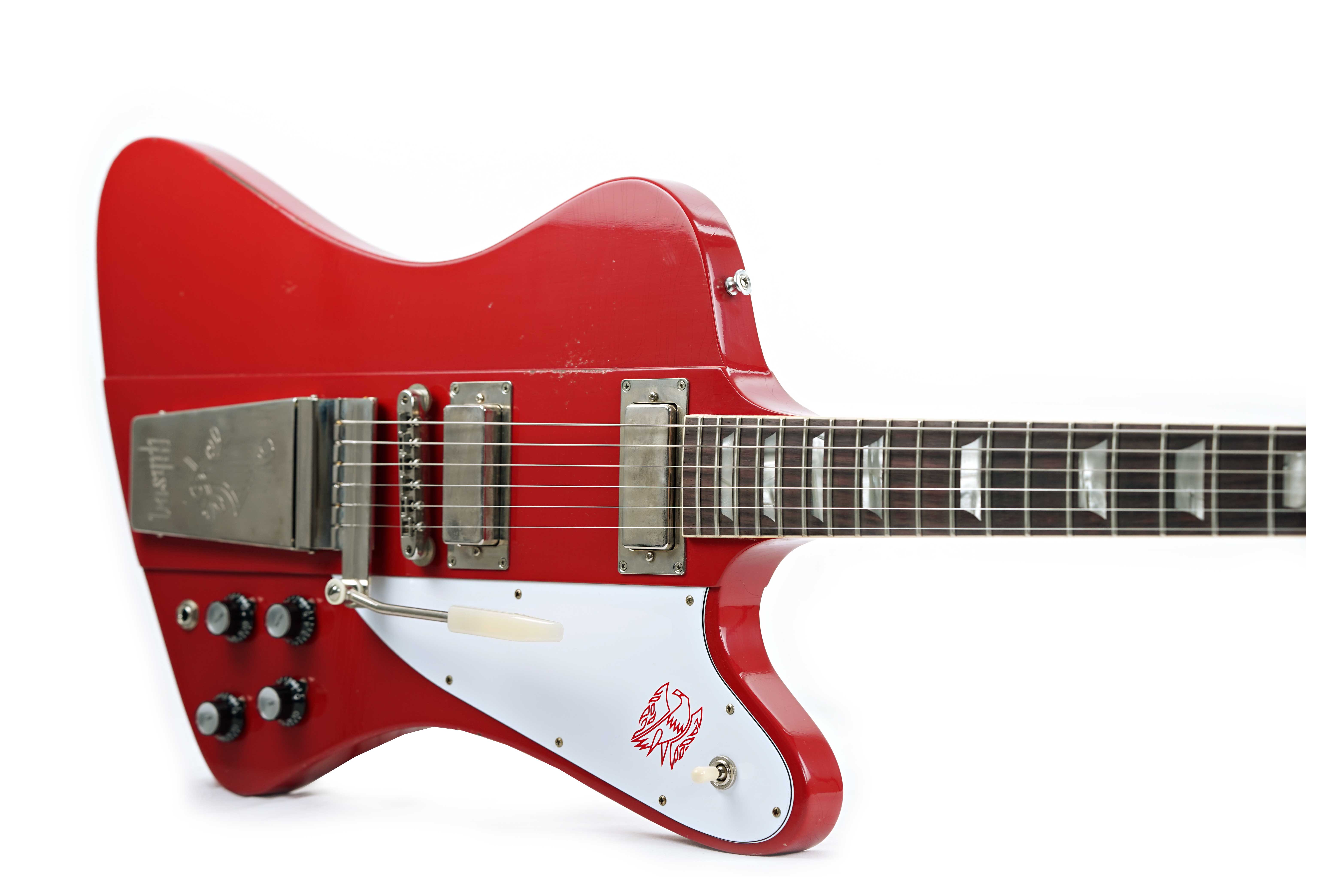 GUITARGUITAR Gibson Custom Shop 1963 Firebird V w/ Maestro Vibrola Light Aged Cardinal Red #400783