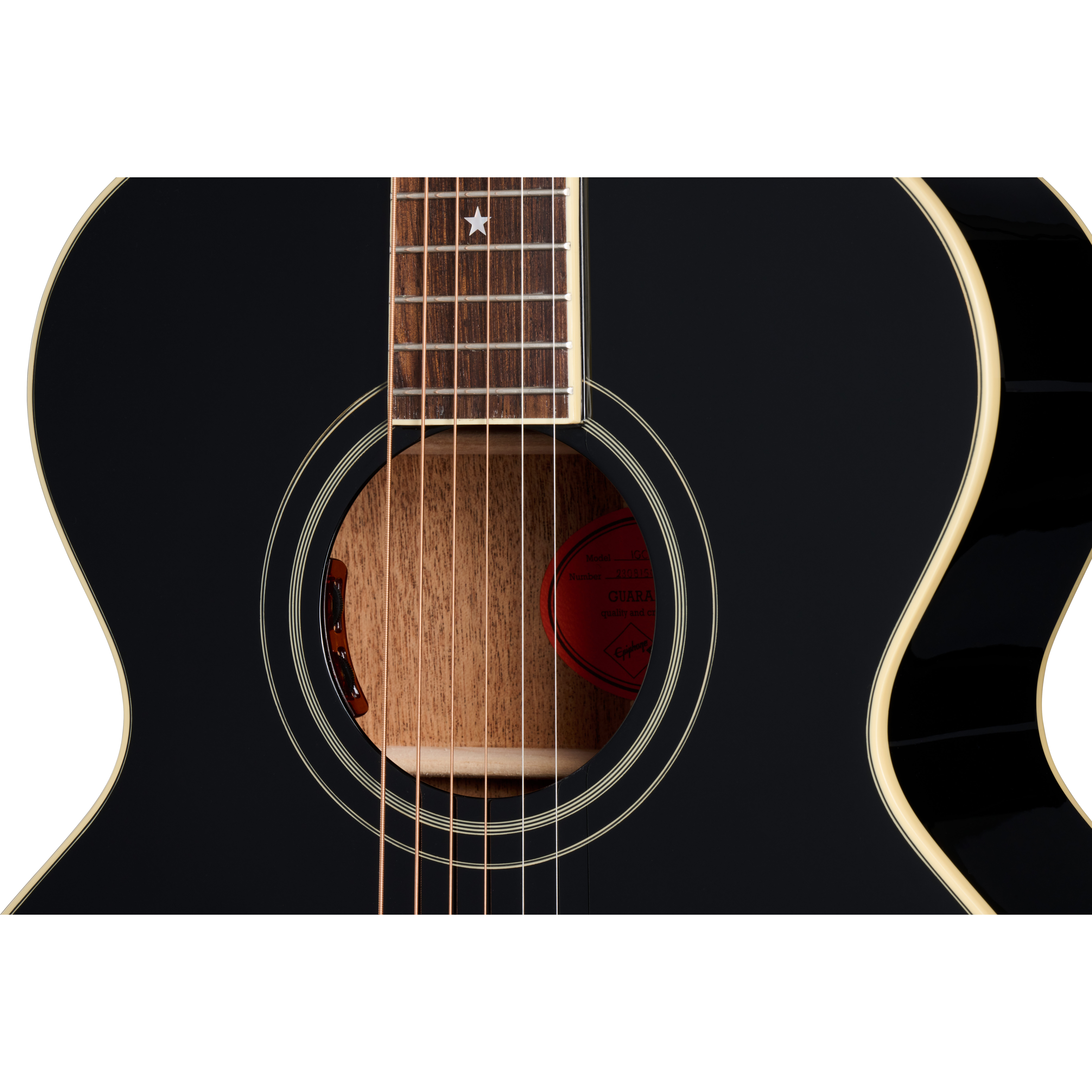GUITARGUITAR Epiphone Inspired by Gibson J-180 LS Ebony