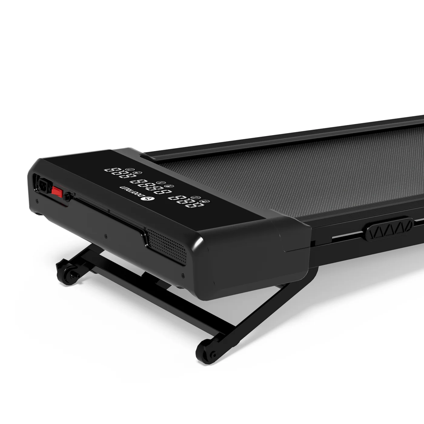 DeerRun Z10 Upgrade Full-screen Smart Walking Pad Treadmill with remote control 12% Auto Incline - Black, More Light, More Thin