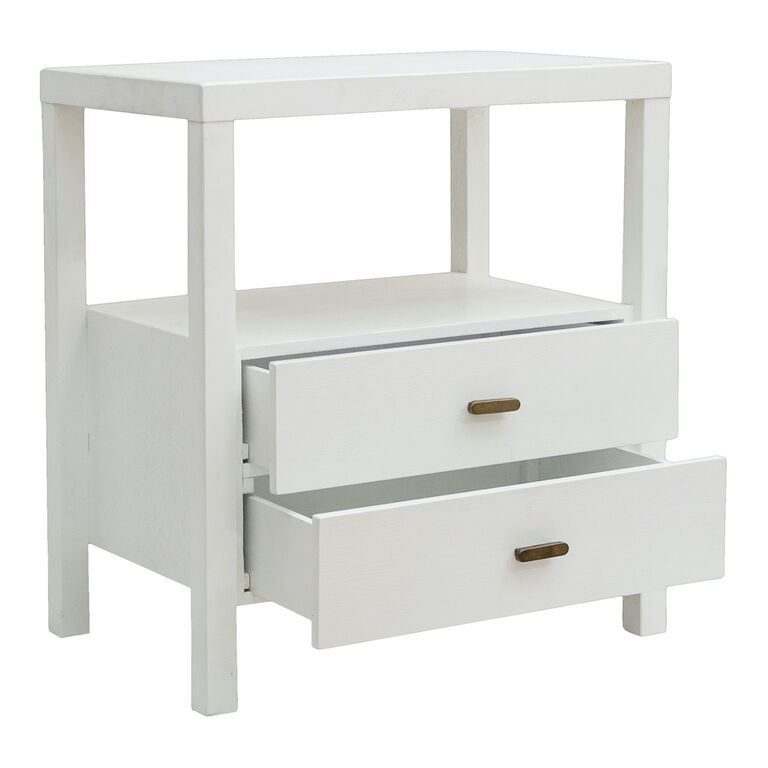 World Market Goswell Wood Nightstand with Storage