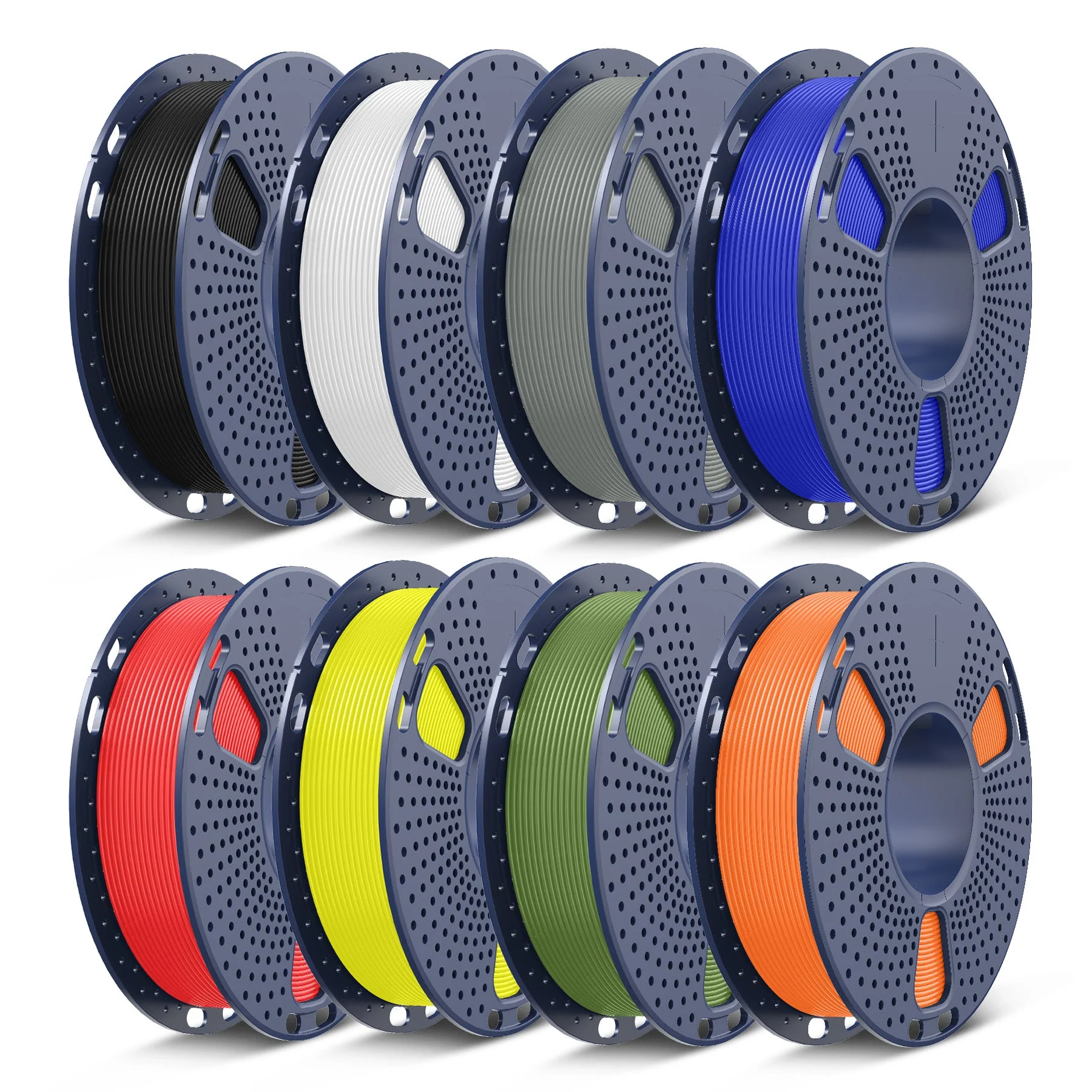 250g Spool PLA, PLA+, PLA+2.0, PLA Meta Multicolor Filament Bundle, 250g*8 Rolls