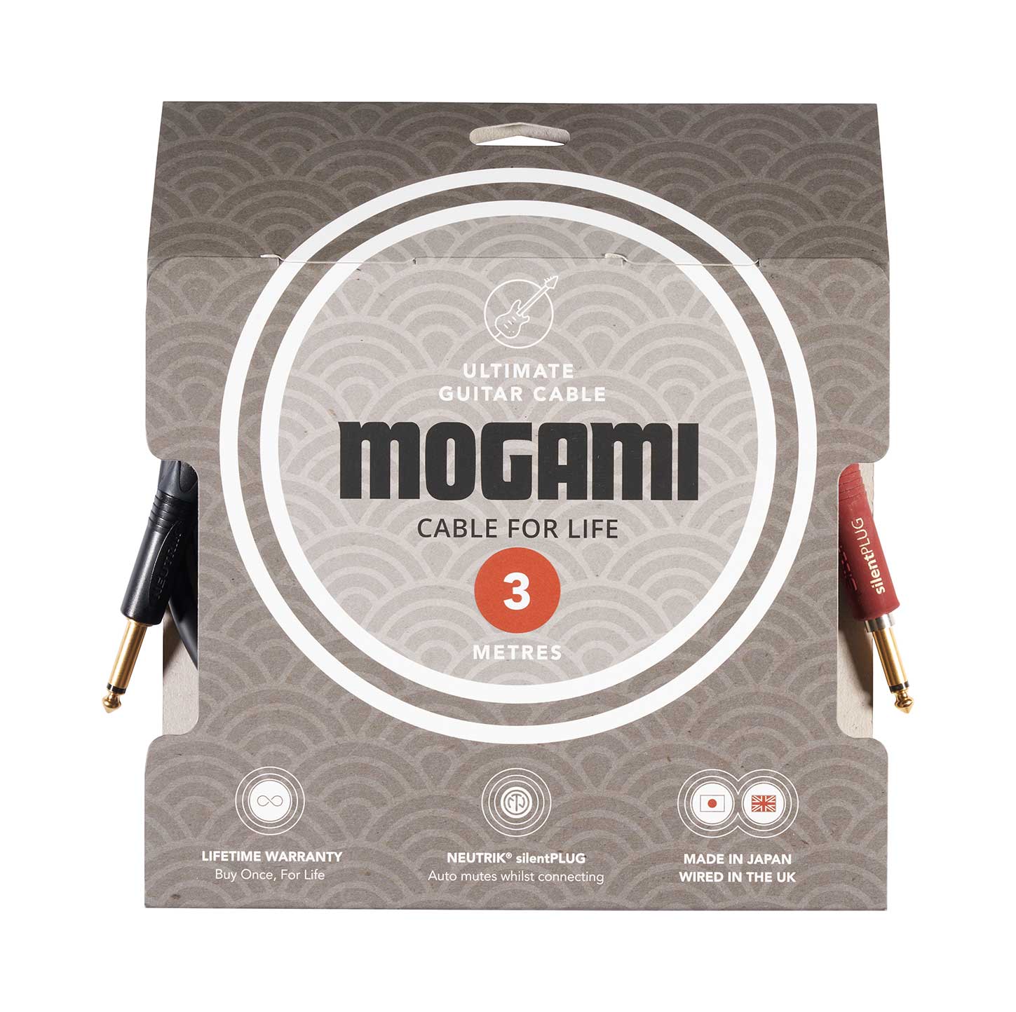 GUITARGUITAR Mogami 3m Ultimate Guitar Cable Straight Jacks