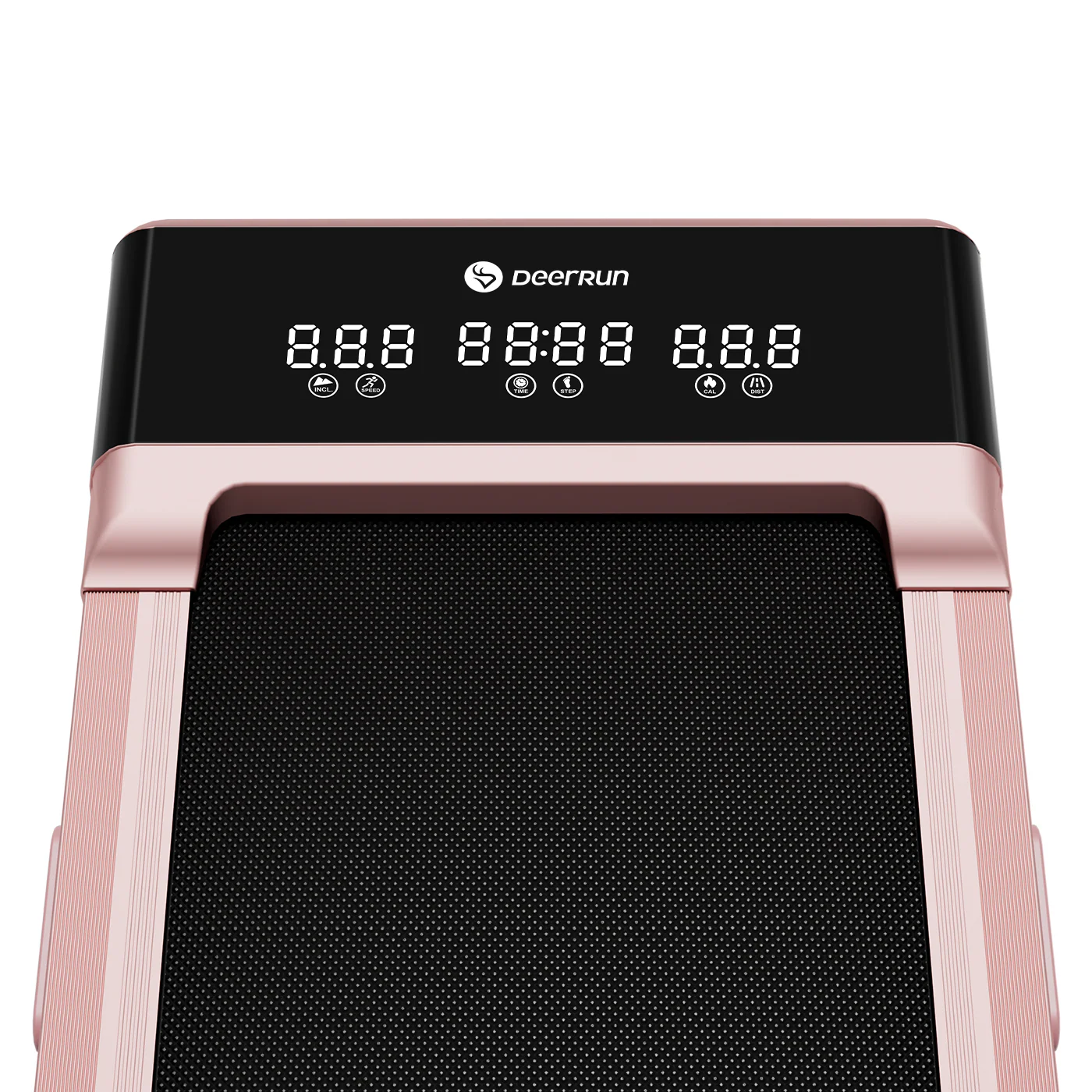 DeerRun Z10 12% Auto Incline Smart Walking Pad Treadmill with remote control Pink-Fat-burning & fitness friendly