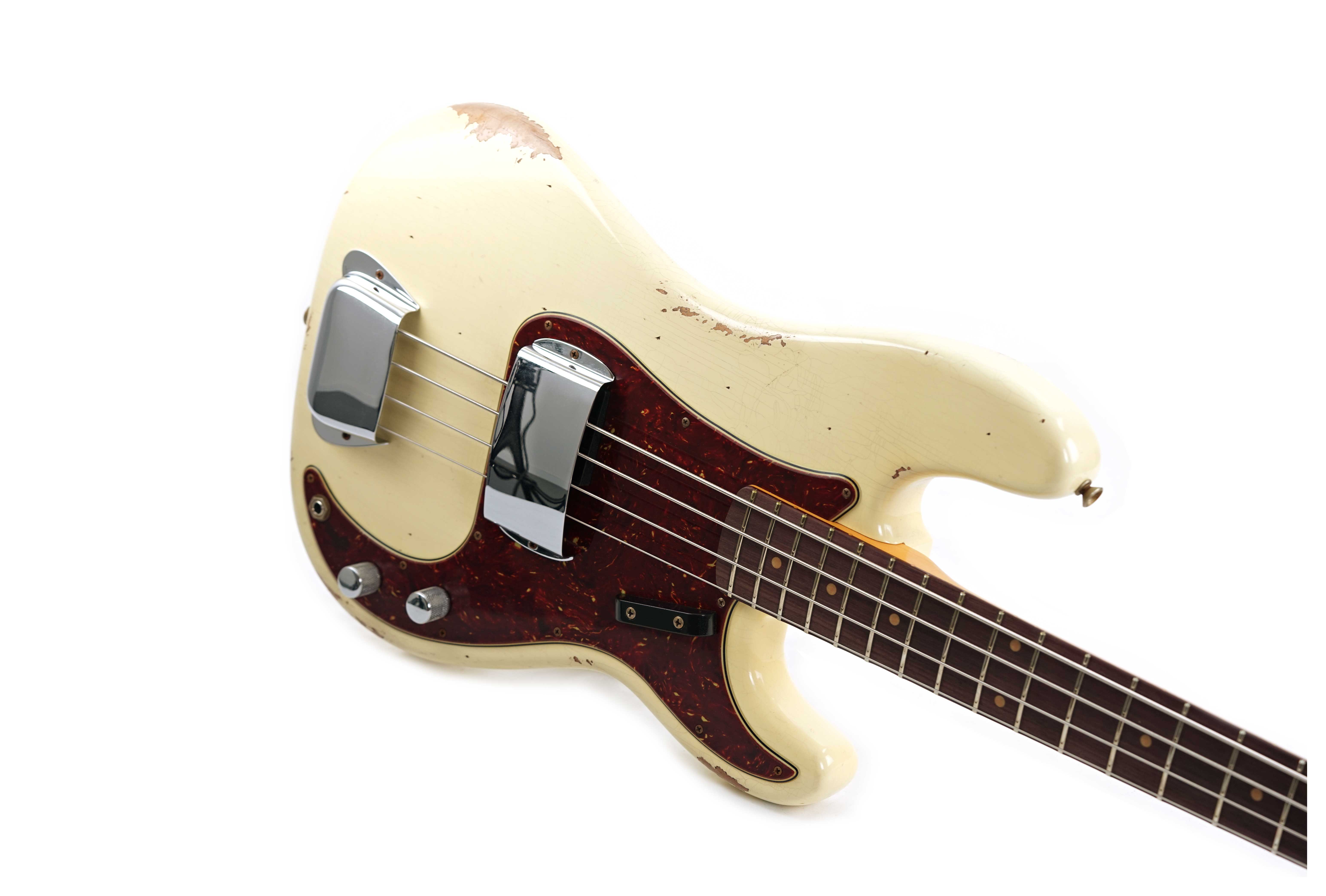 GUITARGUITAR Fender Custom Shop 64 Precision Bass Relic Aged Vintage White #CZ574241