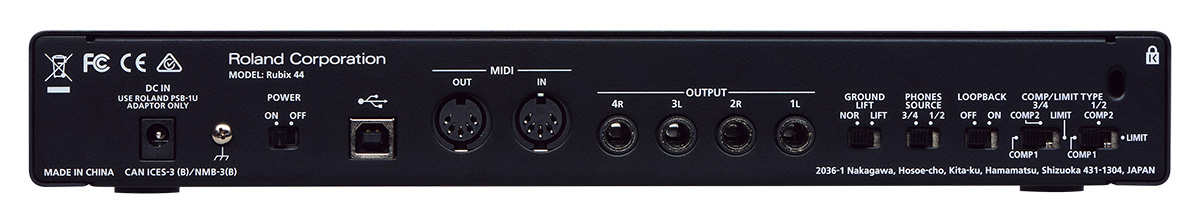 GUITARGUITAR Roland RUBIX44 USB Audio Interface