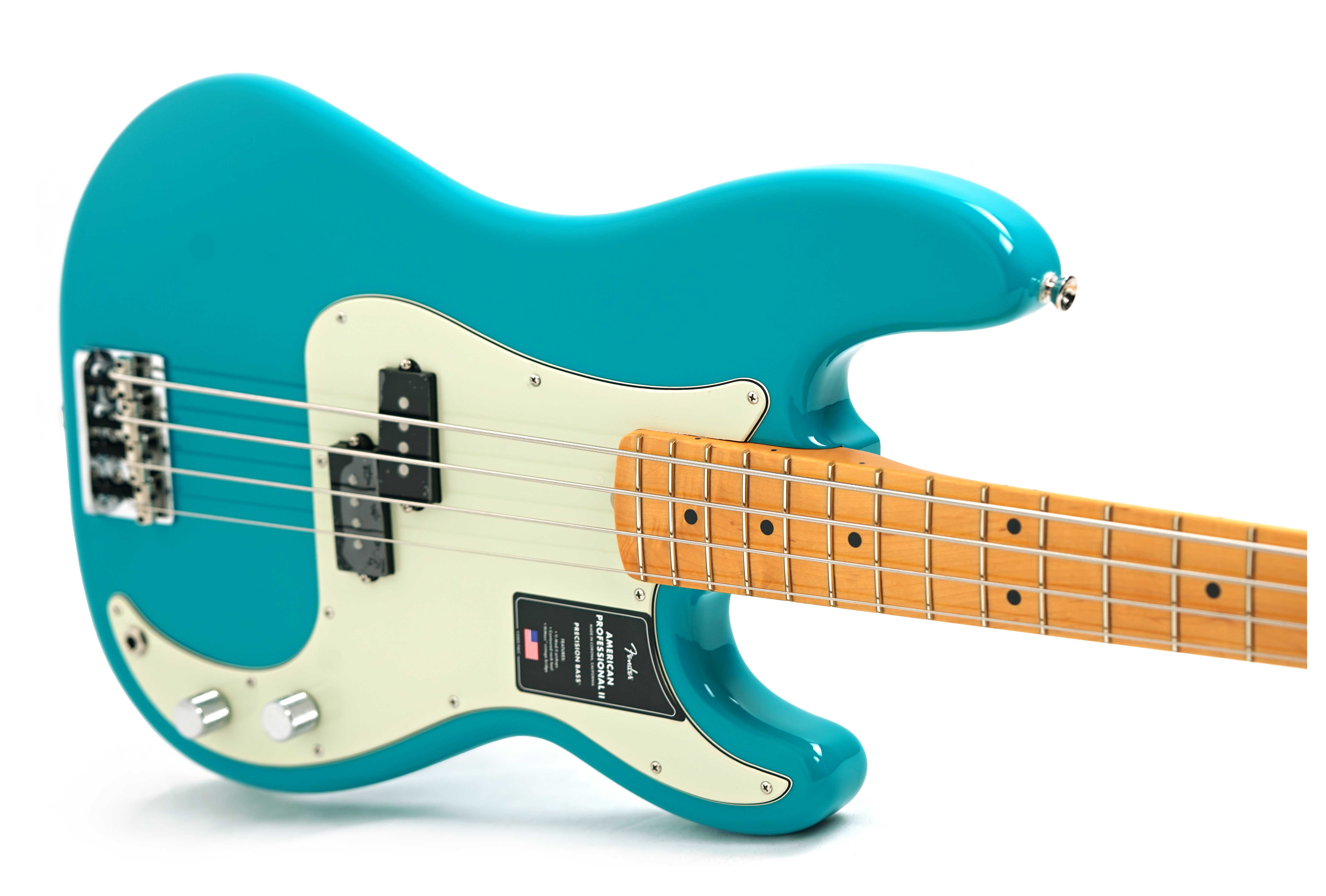 GUITARGUITAR Fender American Professional II Precision Bass Miami Blue Maple Fingerboard #US25051095