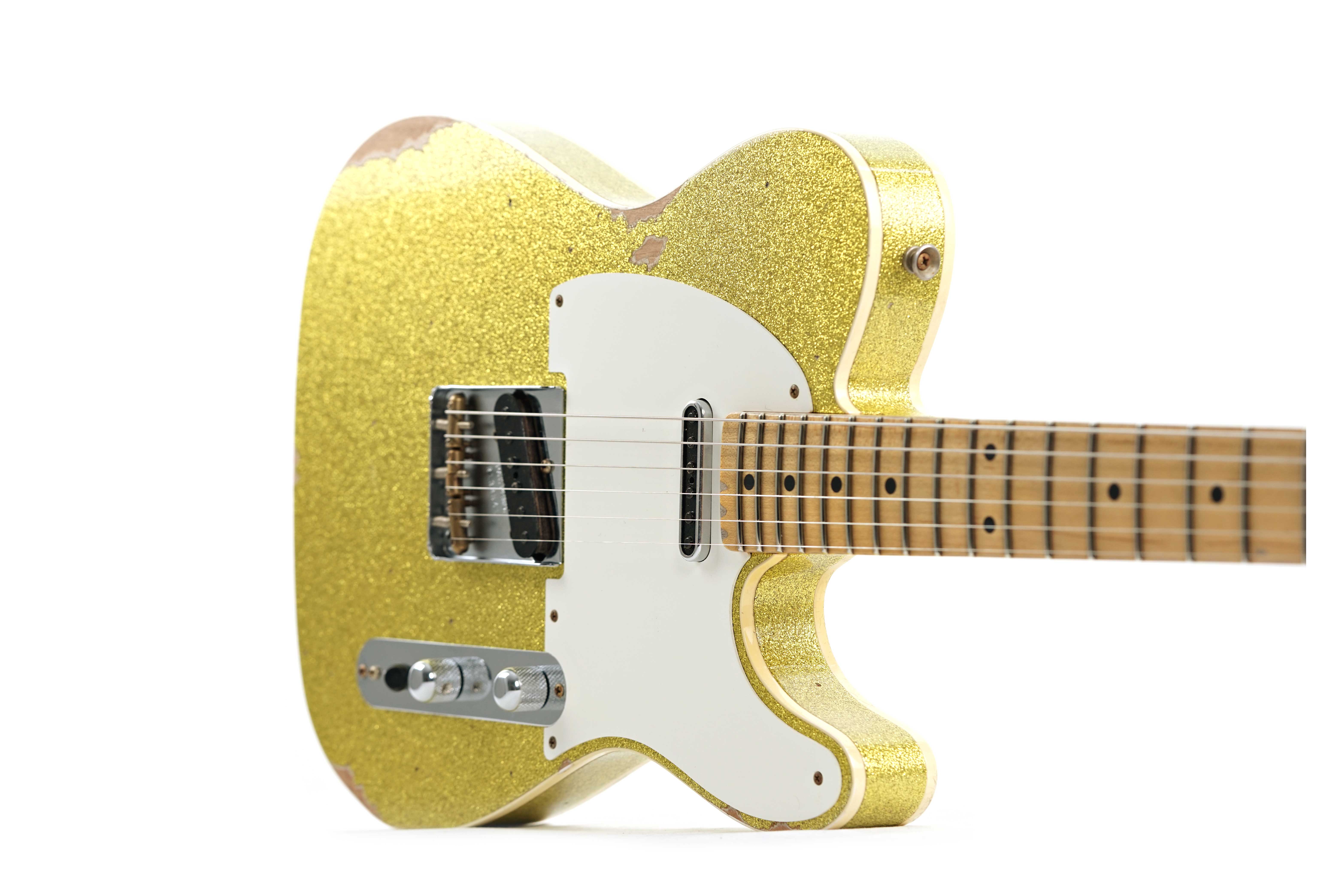 GUITARGUITAR Fender Custom Shop Limited Edition Tomatillo Telecaster Relic Aged Chartreuse Sparkle #R138541