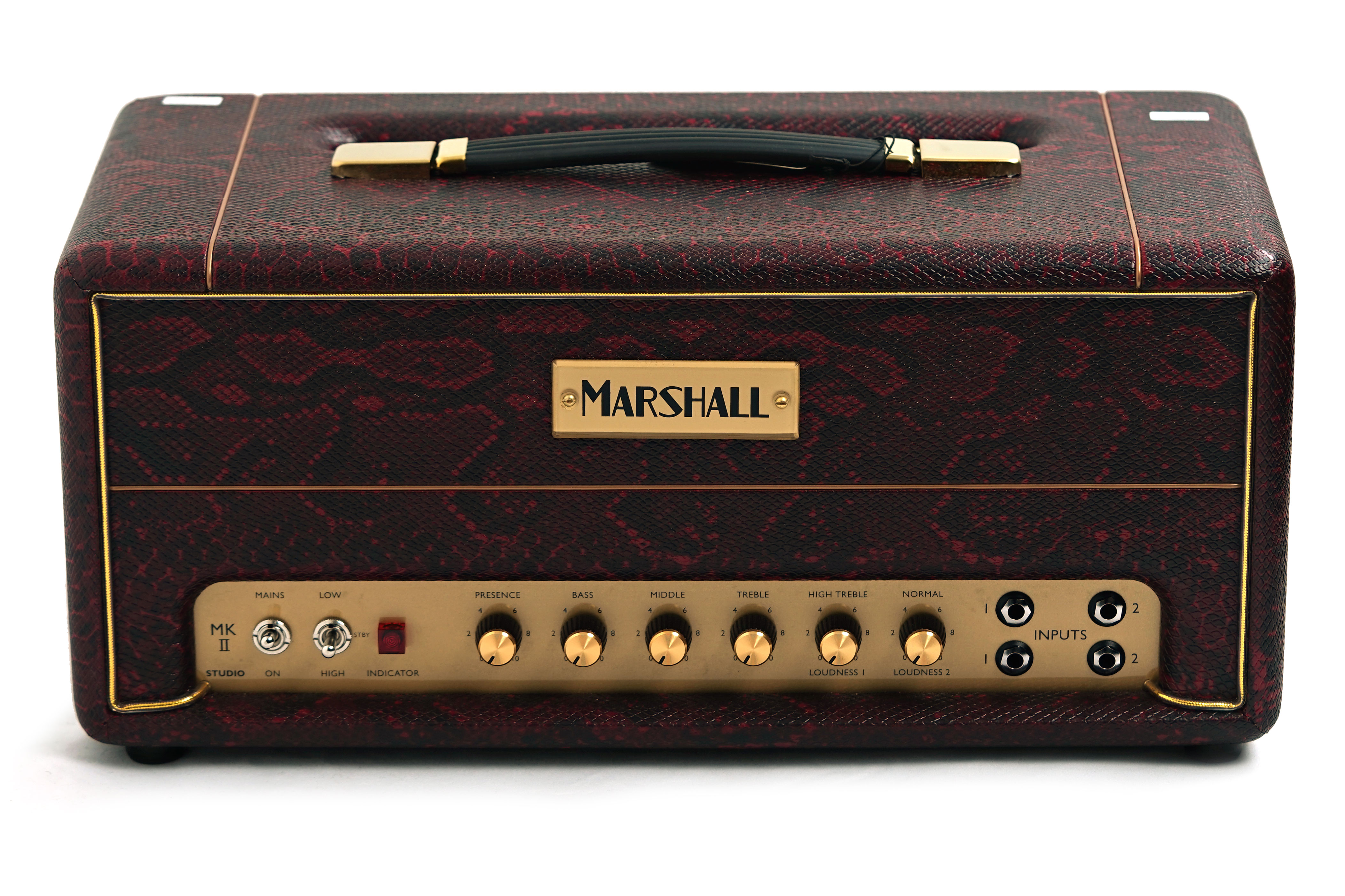 GUITARGUITAR Marshall Design Store SV20H Studio Vintage Valve Amp Head Burgundy Snakeskin
