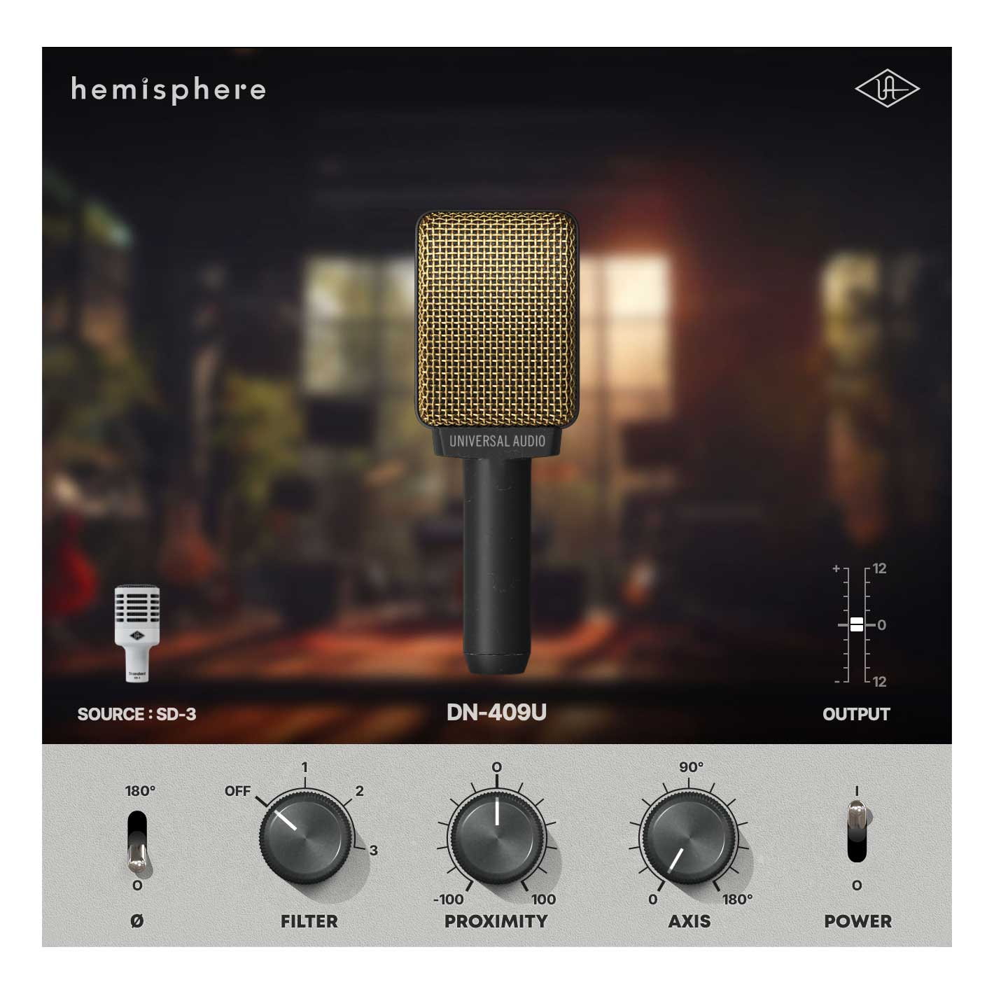 GUITARGUITAR Universal Audio SD-3 Dynamic Microphone with Hemisphere Modeling