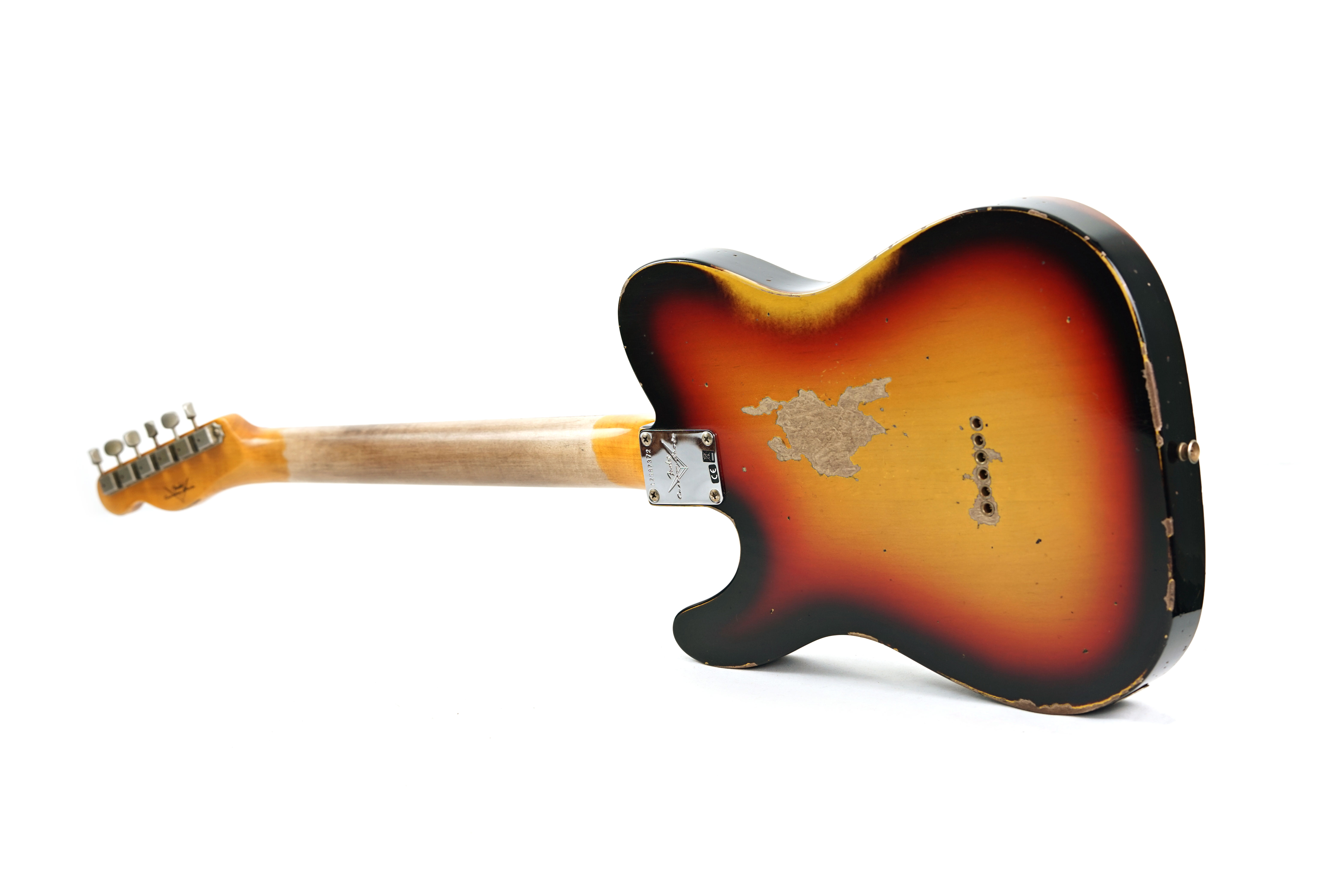 GUITARGUITAR Fender Custom Shop 1961 Telecaster Heavy Relic Faded Aged Bleached 3 Colour Sunburst #CZ587372