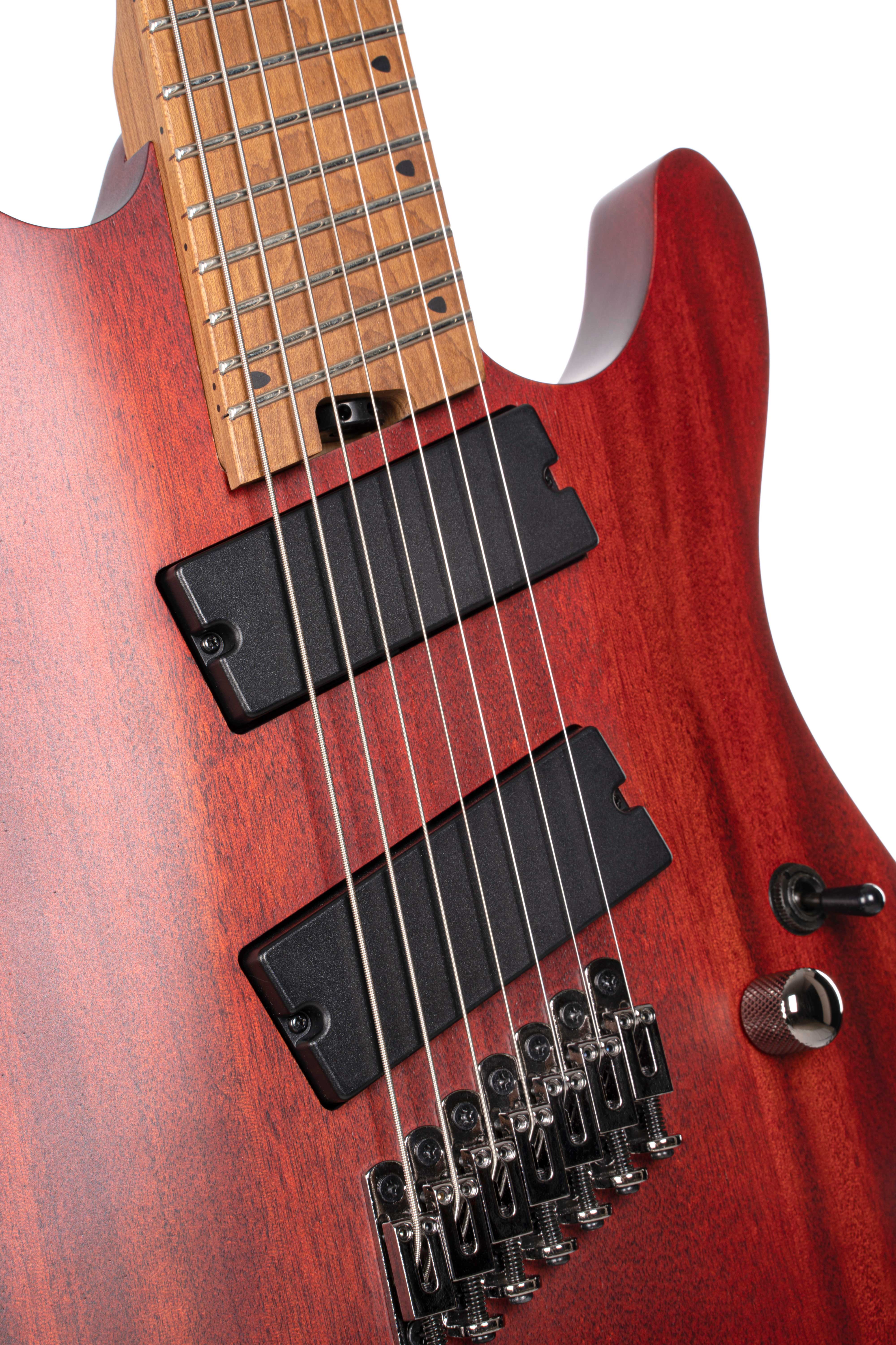 GUITARGUITAR Cort KX307MS Multi Scale 7 String Open Pore Mahogany