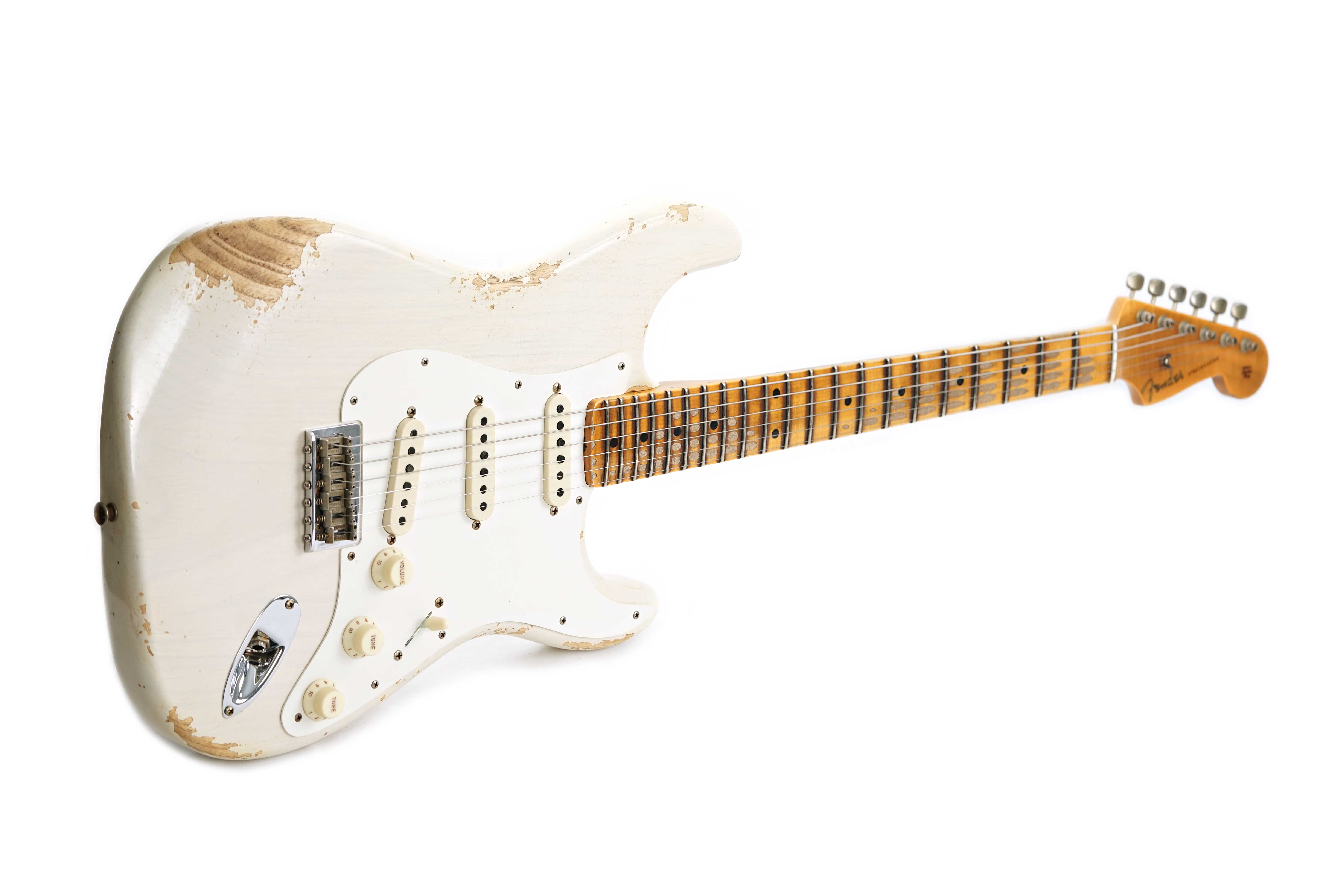 GUITARGUITAR Fender Custom Shop Limited Edition Red Hot Hardtail Stratocaster Heavy Relic Aged White Blonde #CZ579291