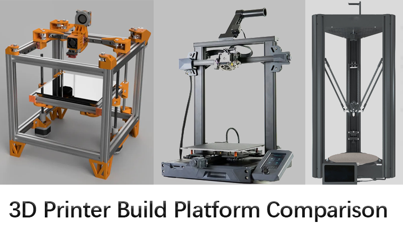 3D Printer Build Platform Comparison: Bed Slinger, Bed Updown and Not Moving
