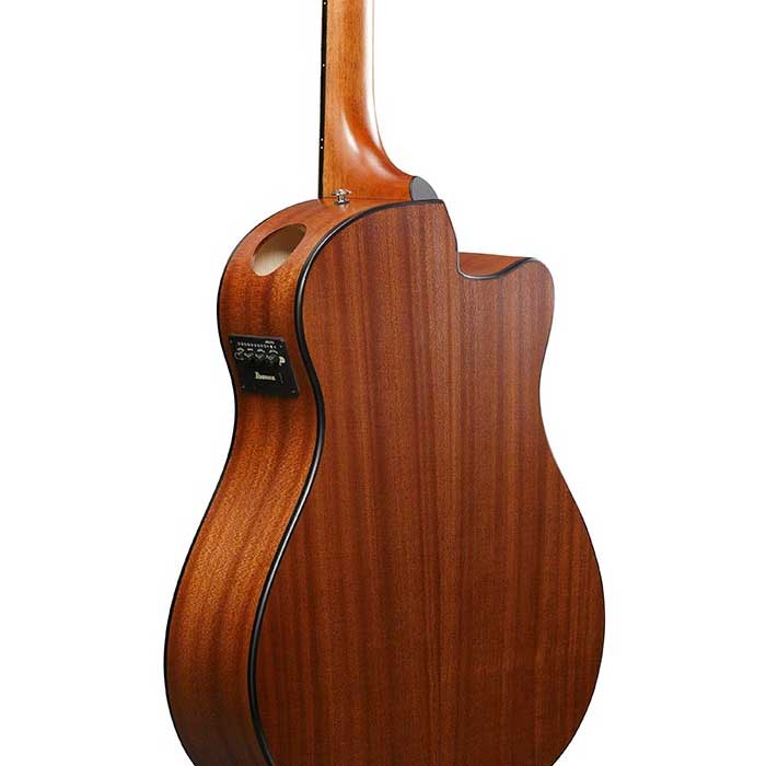GUITARGUITAR Ibanez AAM50LCE Advanced Auditorium Left Handed Open Pore Light Brown Sunburst