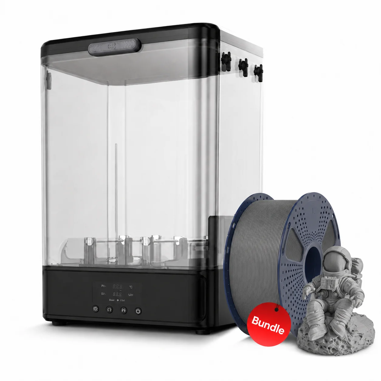 SUNLU FilaDryer SP2, 2-in-1 Filament Dryer Combine with Storage Box, Compatible with spool size 1kg×2 or 2kg×1 or 3kg×1