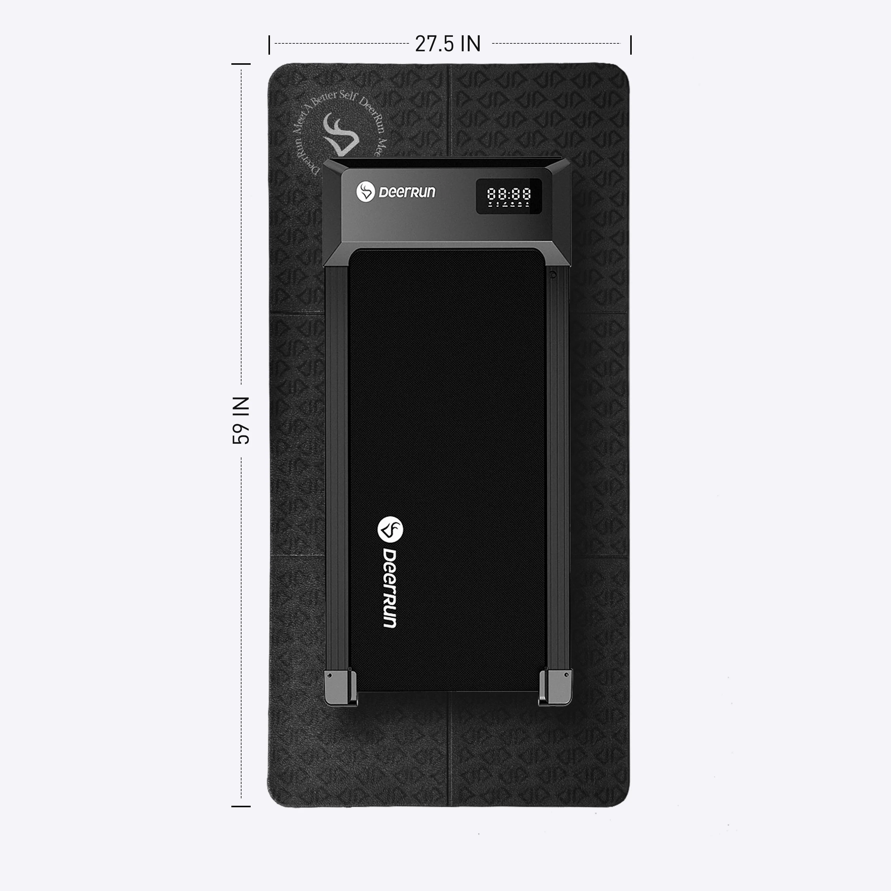 DeerRun® Glory Mat in 6MM Signature PVC, Higher Density Foldable Treadmill Mat