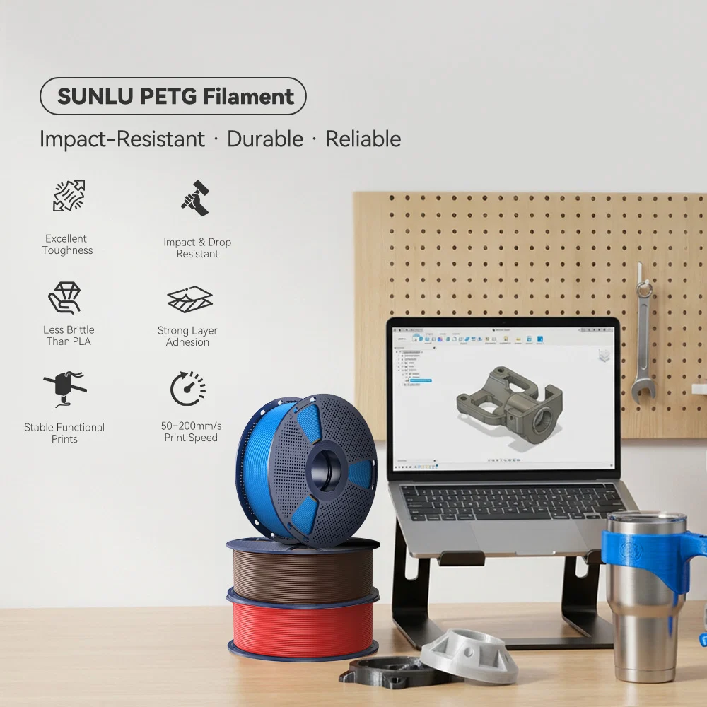 SUNLU PETG 3D Printer Filament 1KG