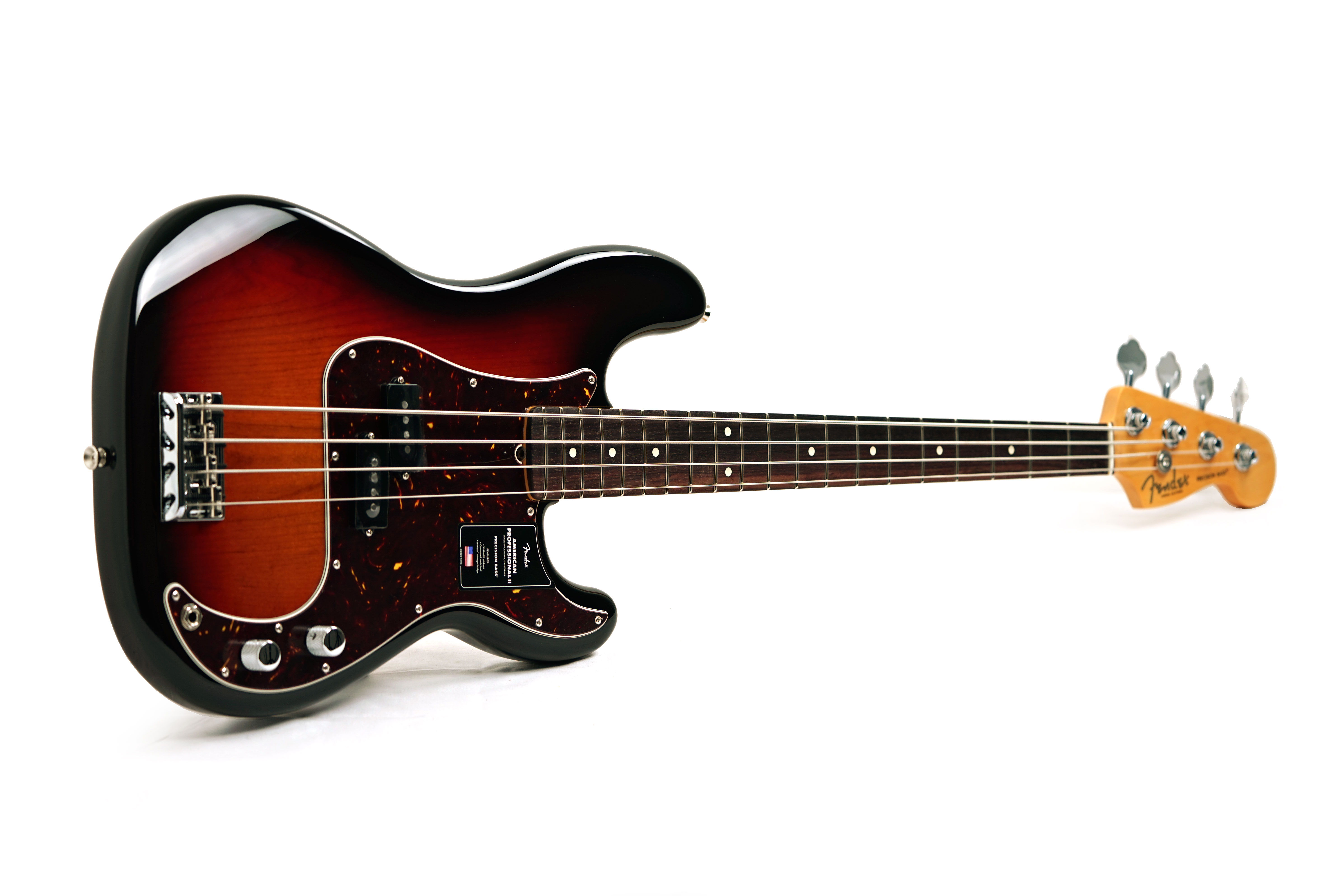 GUITARGUITAR Fender American Professional II Precision Bass 3 Tone Sunburst Rosewood Fingerboard (Ex-Demo) #US25098739
