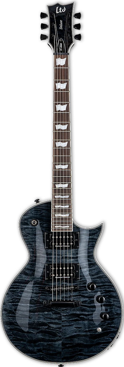GUITARGUITAR ESP LTD EC-1000 Piezo Quilt Maple See Thru Black