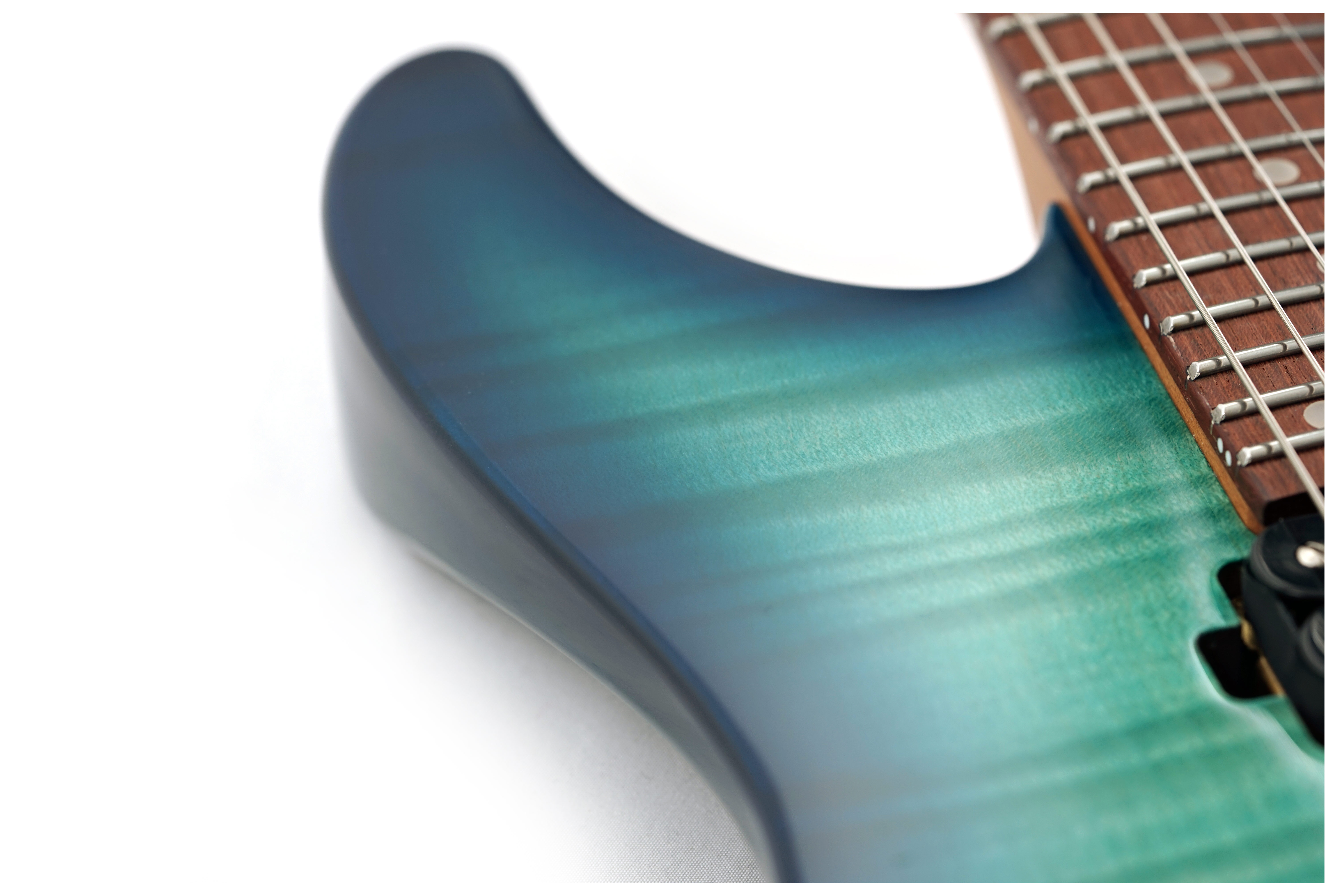 GUITARGUITAR Ibanez AZ24S1F AZ Standard HH Transparent Turquoise Burst
