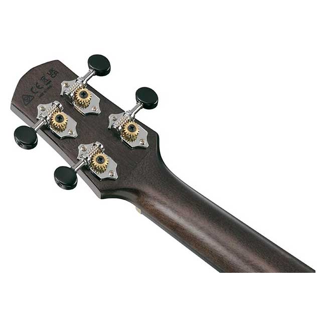 GUITARGUITAR Ibanez UEW12E EW Tenor Ukulele Black Ice Flat