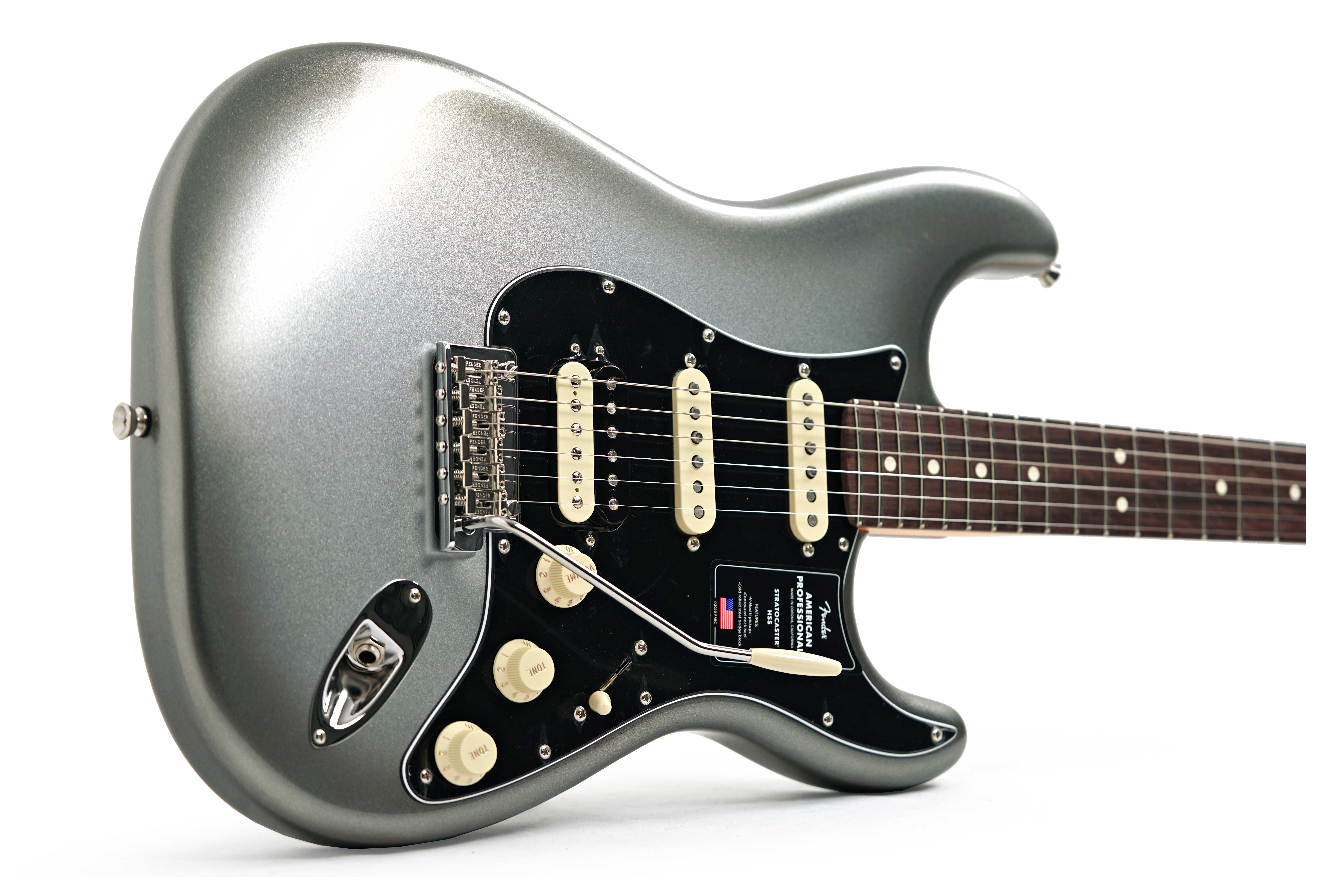 GUITARGUITAR Fender American Professional II Stratocaster HSS Mercury Rosewood Fingerboard #US25042826