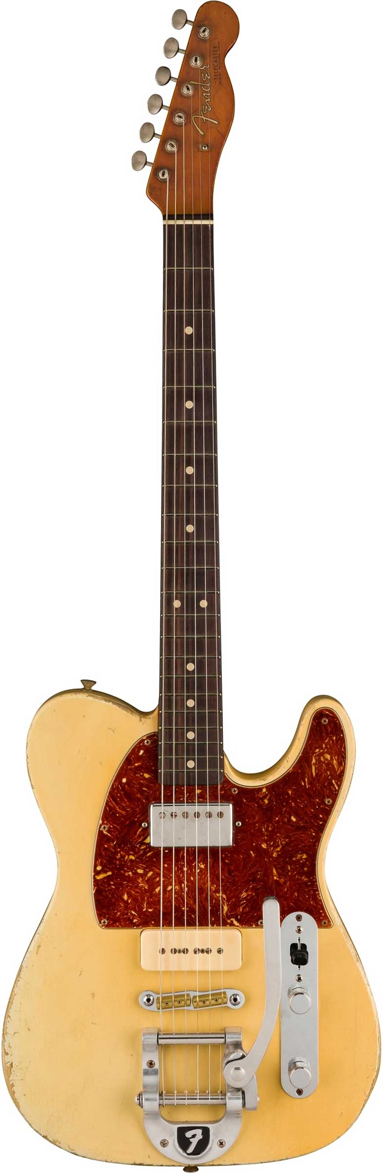GUITARGUITAR Fender Custom Shop Custom '63 Telecaster Journeyman Relic Masterbuilt By Dale Wilson Aged Olympic White