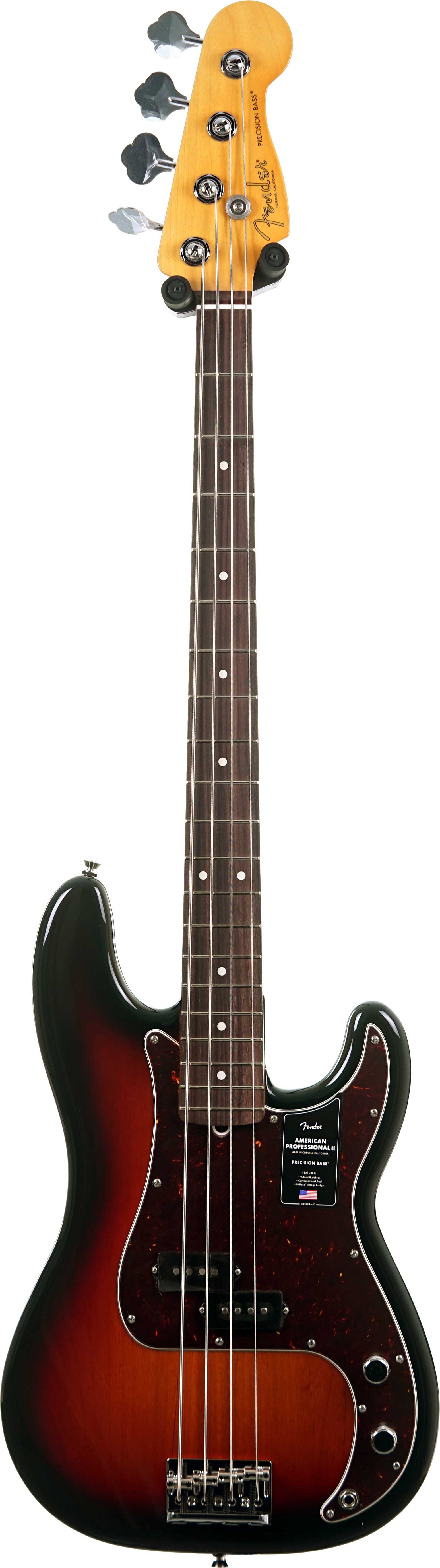 GUITARGUITAR Fender American Professional II Precision Bass 3 Tone Sunburst Rosewood Fingerboard #US25094991