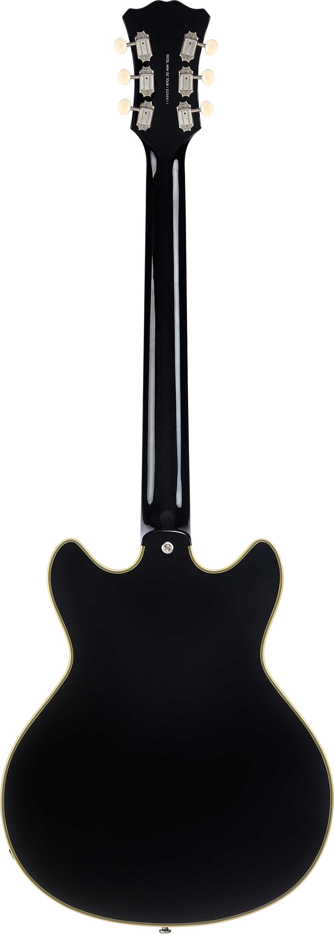 GUITARGUITAR D'Angelico Excel Tour Collection Mini DC Solid Black