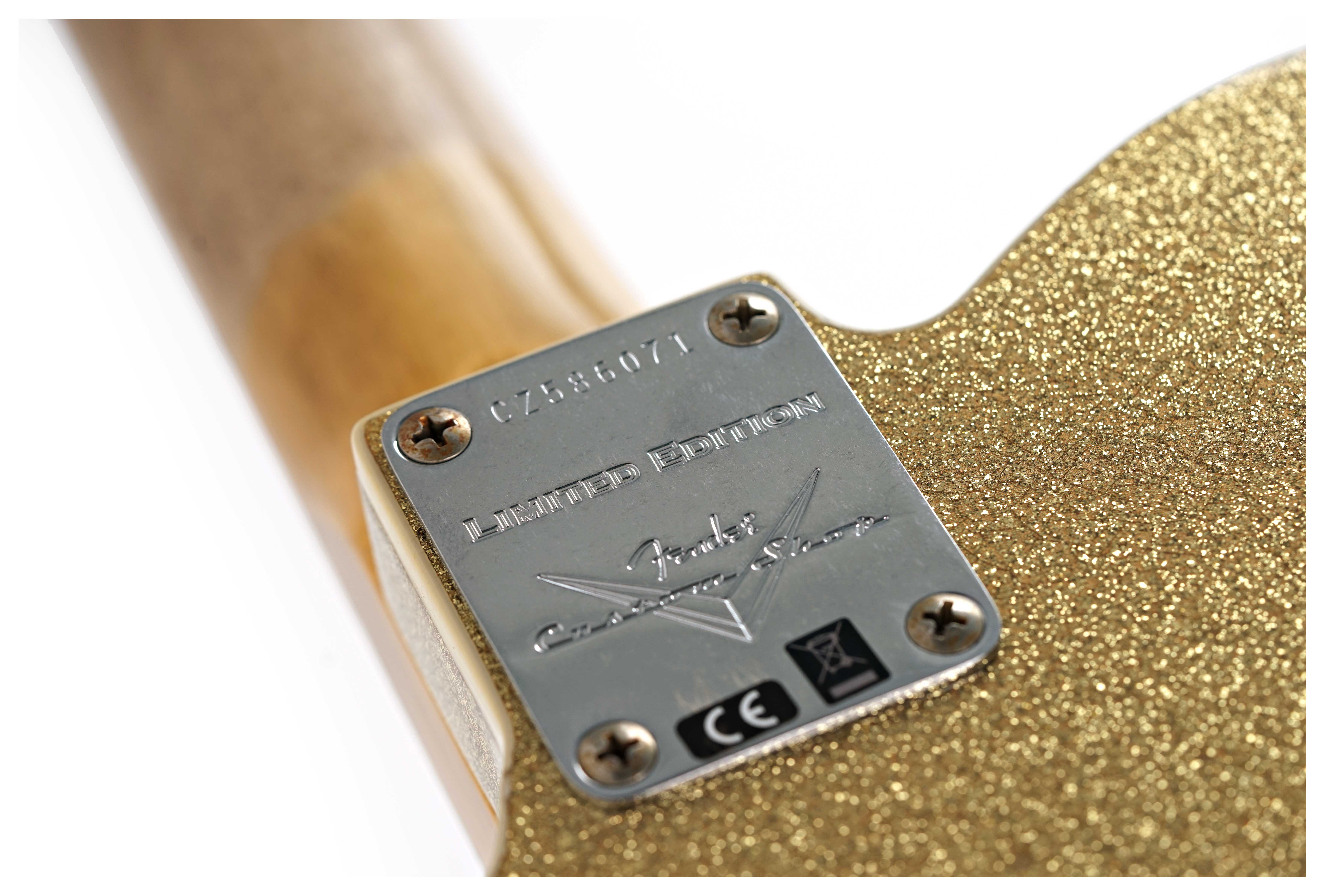 GUITARGUITAR Fender Custom Shop Limited Edition 1960 Telecaster Custom Jouneyman Relic Aged Gold Sparkle #CZ586071