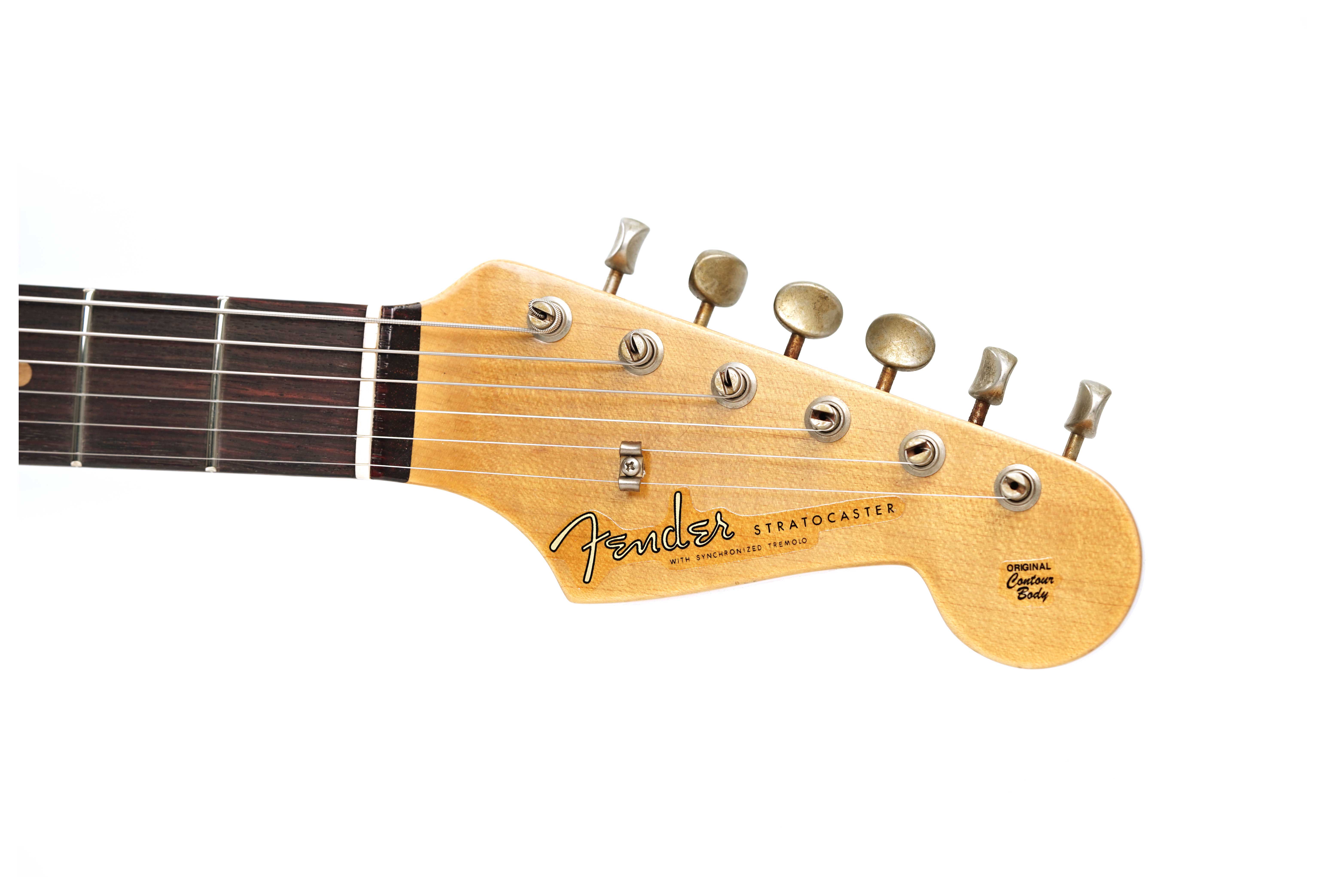 GUITARGUITAR Fender Custom Shop 1959 Stratocaster Journeyman Relic Super Faded Aged Firemist Gold #CZ581728