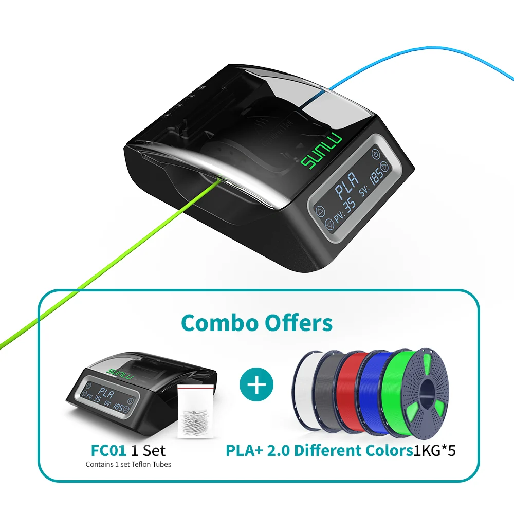 SUNLU Filament Connector FC01, Fusion Splicer, Weldable to 1.75mm PLA, ABS, PETG, PCL, PA and PC Filament