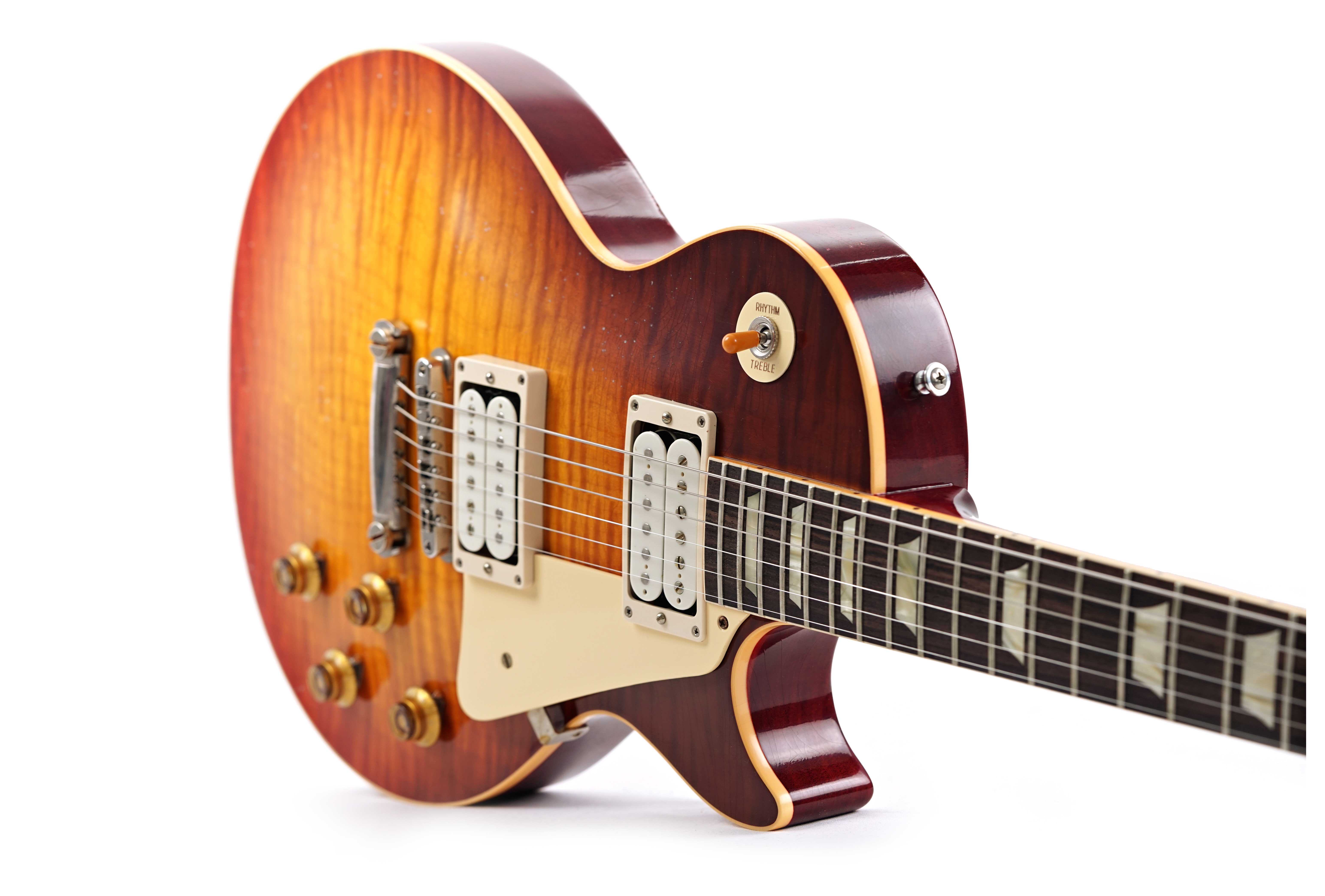 GUITARGUITAR Gibson Custom Shop Made 2 Measure 1959 Les Paul Standard Double White Royal Teaburst Murphy Lab Light Aged #943721