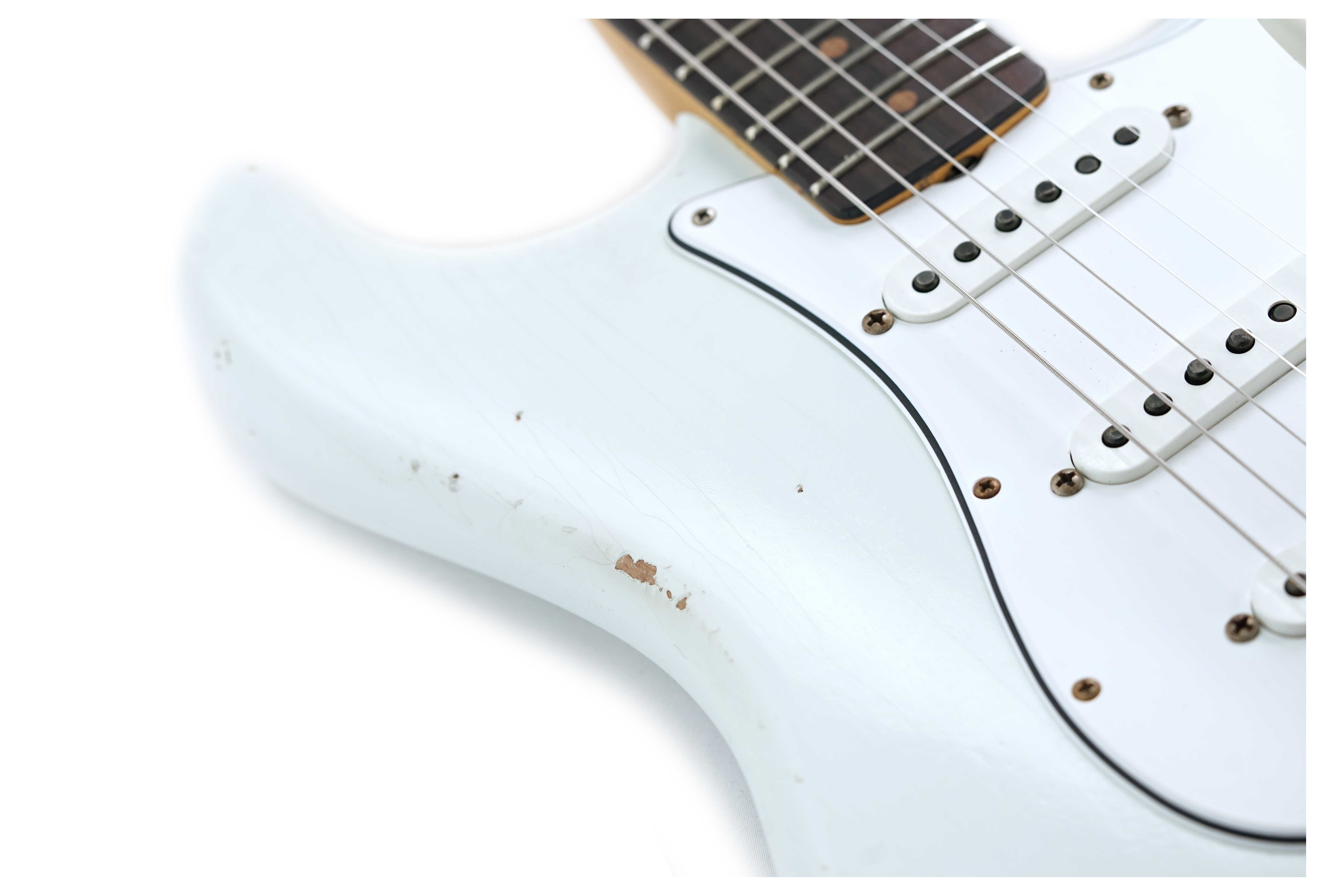 GUITARGUITAR Fender Custom Shop Mid '60s Collection Stratocaster Relic Faded Olympic White #R143641