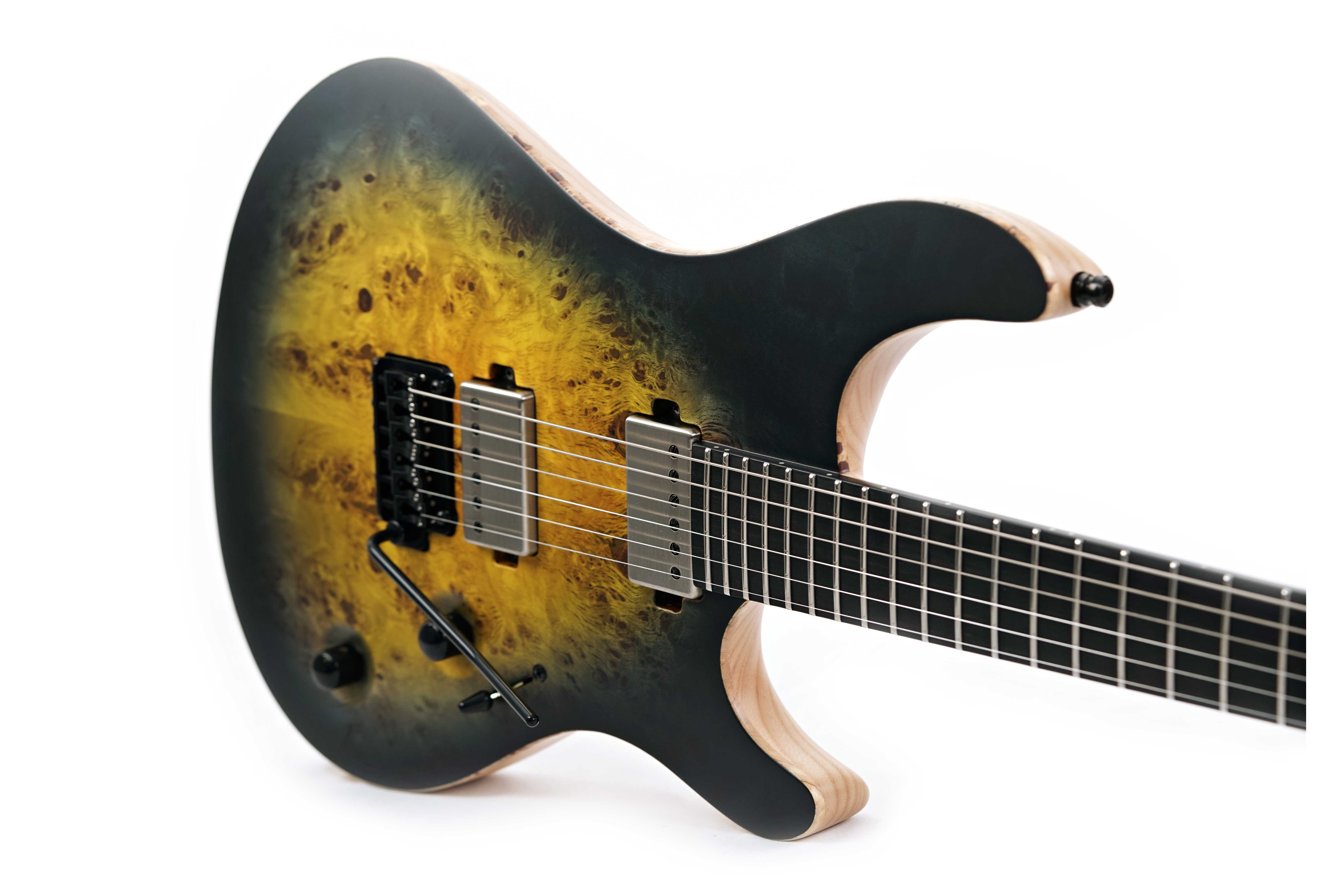 GUITARGUITAR Mayones Regius 6, Eye Poplar 4A, Custom Nuclear Burst Satin, Black Hardware #RP2409344