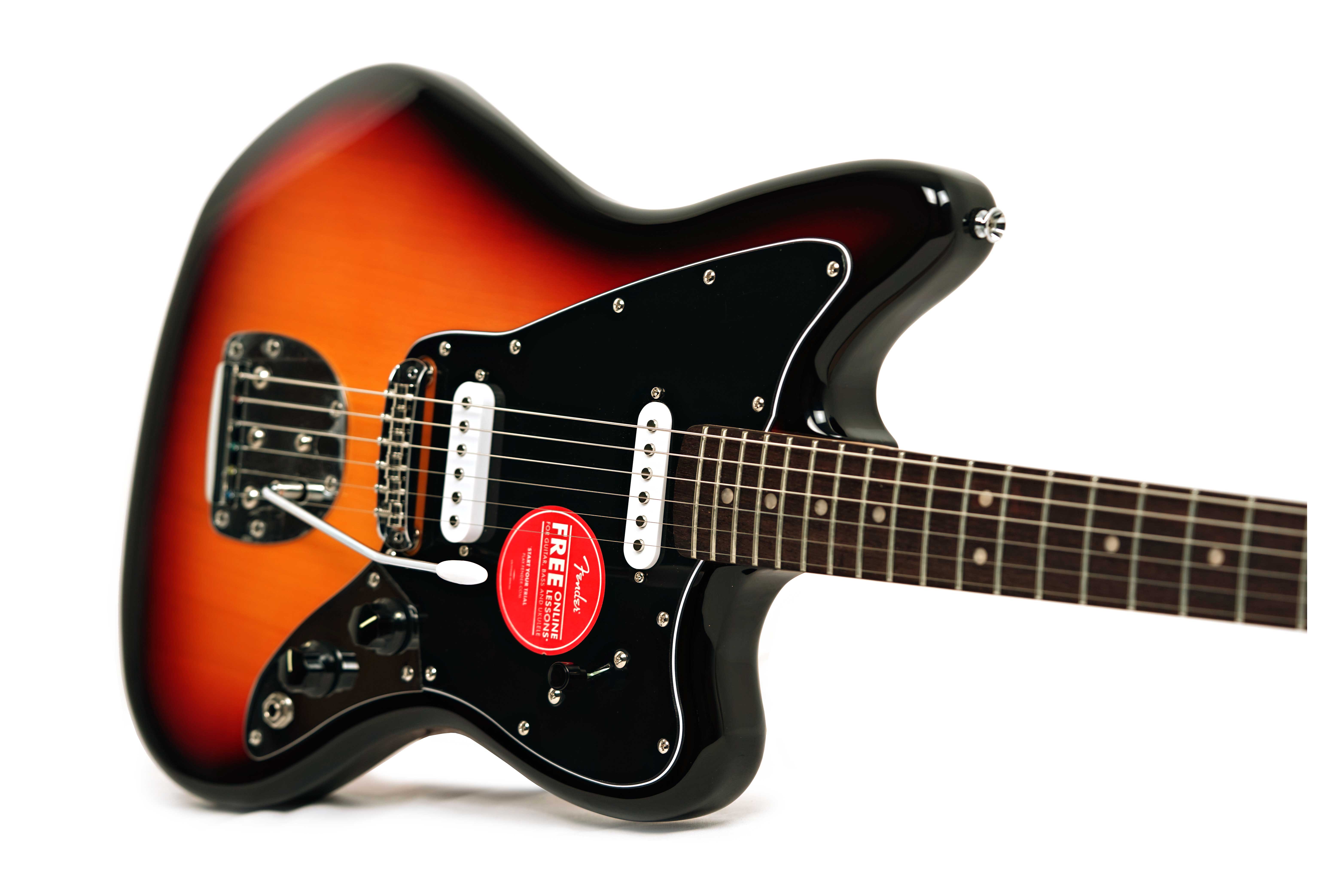GUITARGUITAR Squier Affinity Series Jaguar Indian Laurel Fingerboard Black Pickguard 3-Colour Sunburst (Ex-Demo) #CYKF25005199
