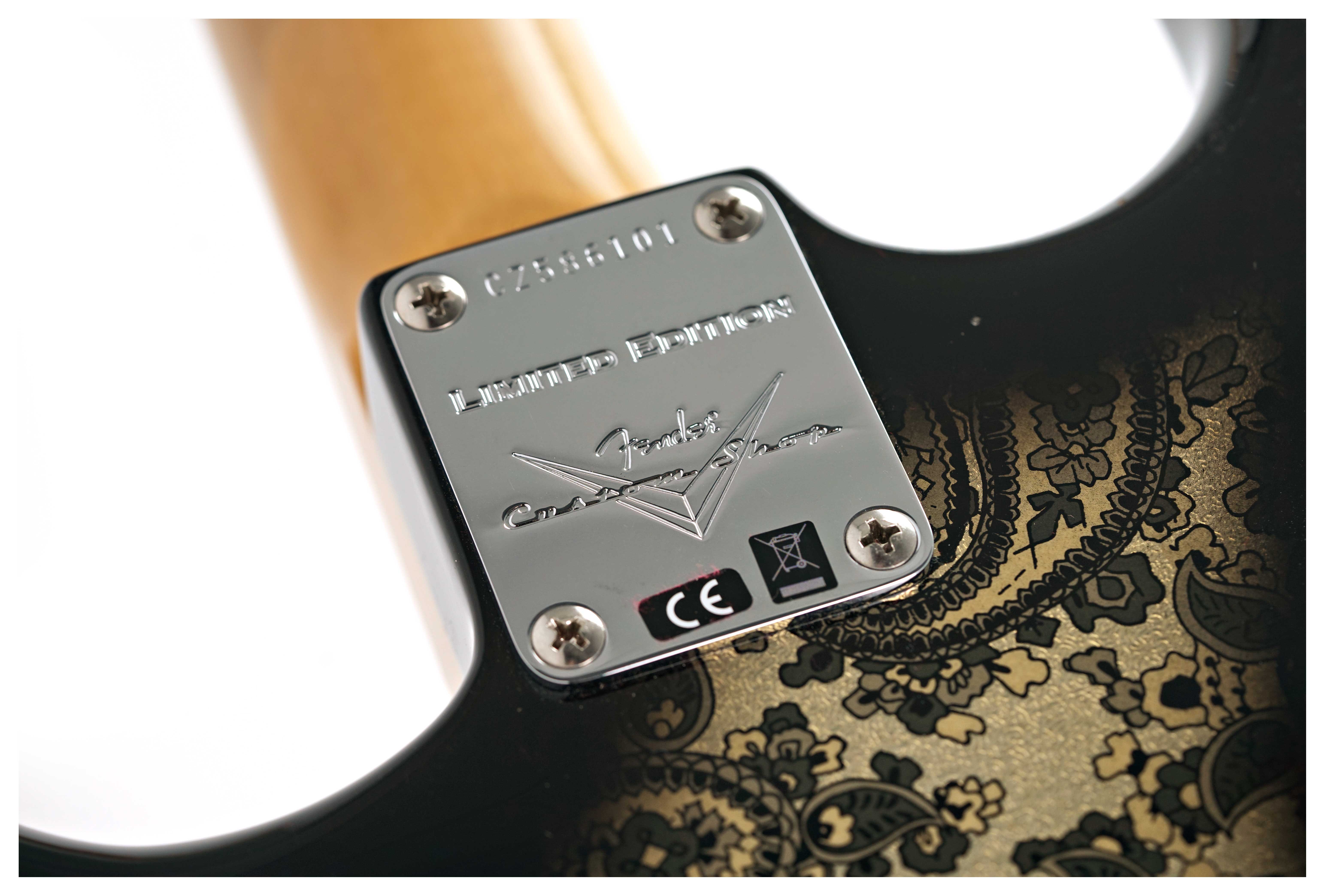 GUITARGUITAR Fender Custom Shop Limited Edition 1968 Stratocaster Journeyman Relic Black Paisley #CZ586101