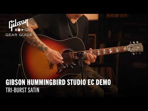 GUITARGUITAR Gibson Hummingbird Studio EC Tri-Burst Satin
