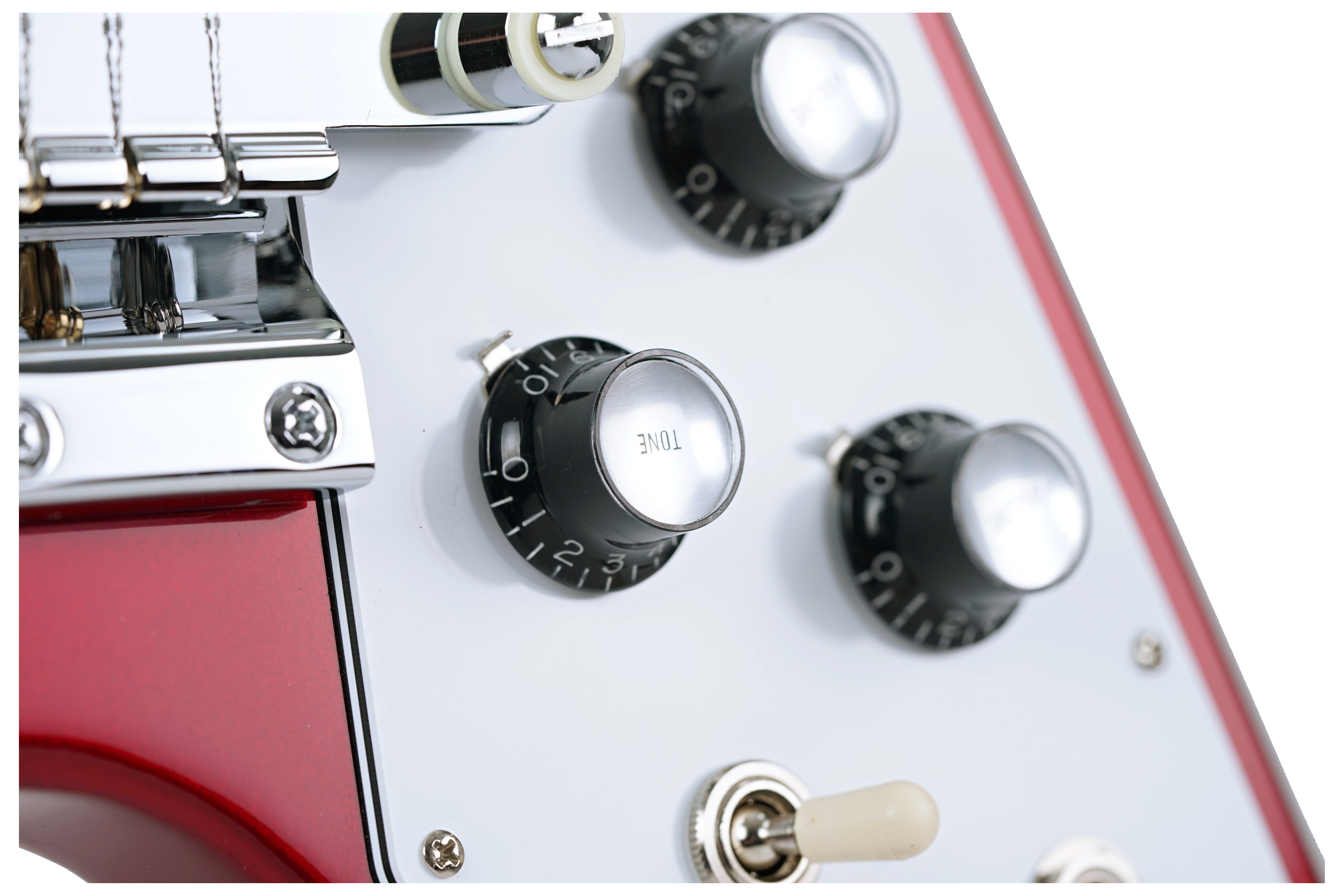 GUITARGUITAR Gibson Custom Shop 1967 Mahogany Flying V Reissue with Maestro Vibrola Gloss Sparkling Burgundy #400137